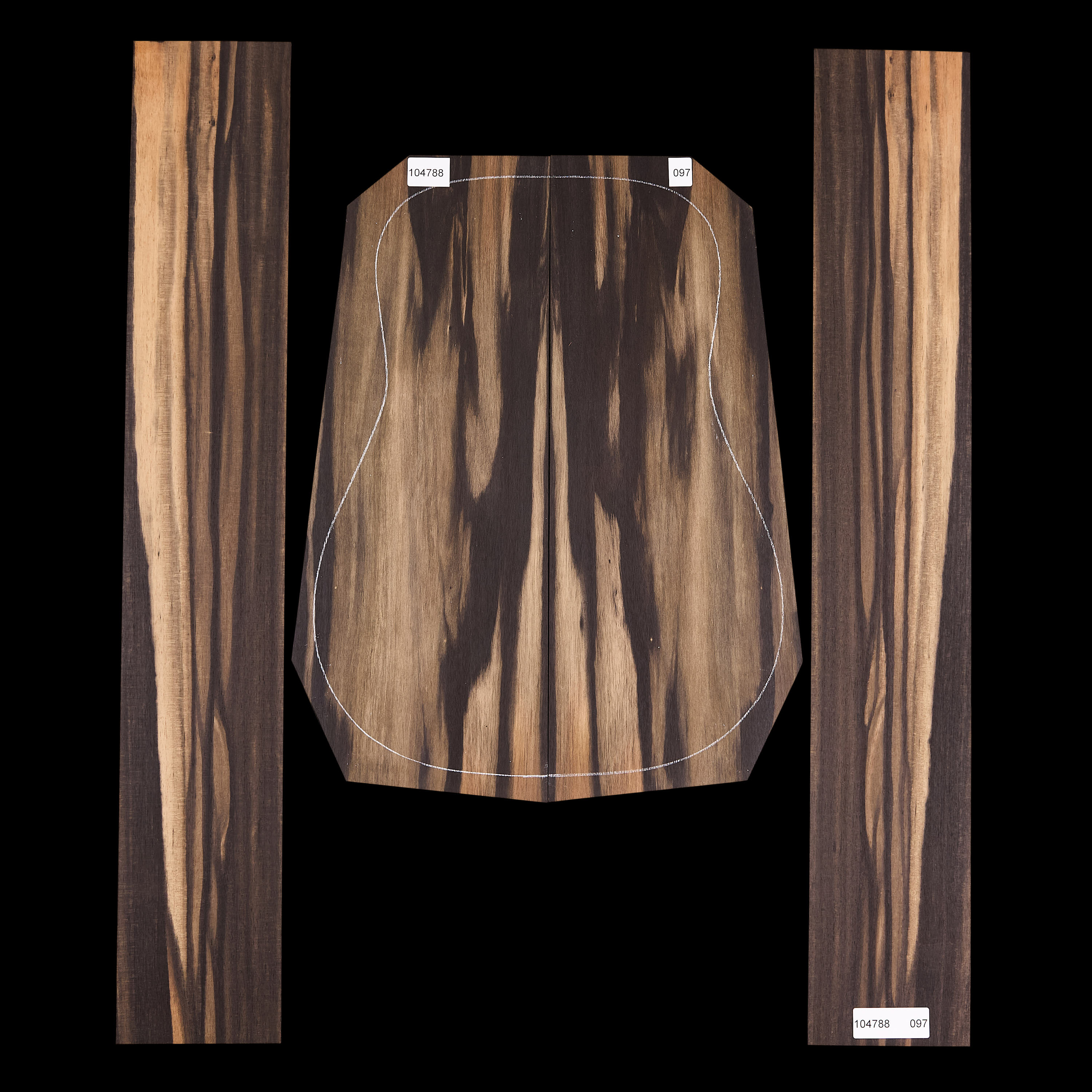 Crelicam Ebony Back + Side Set - 097