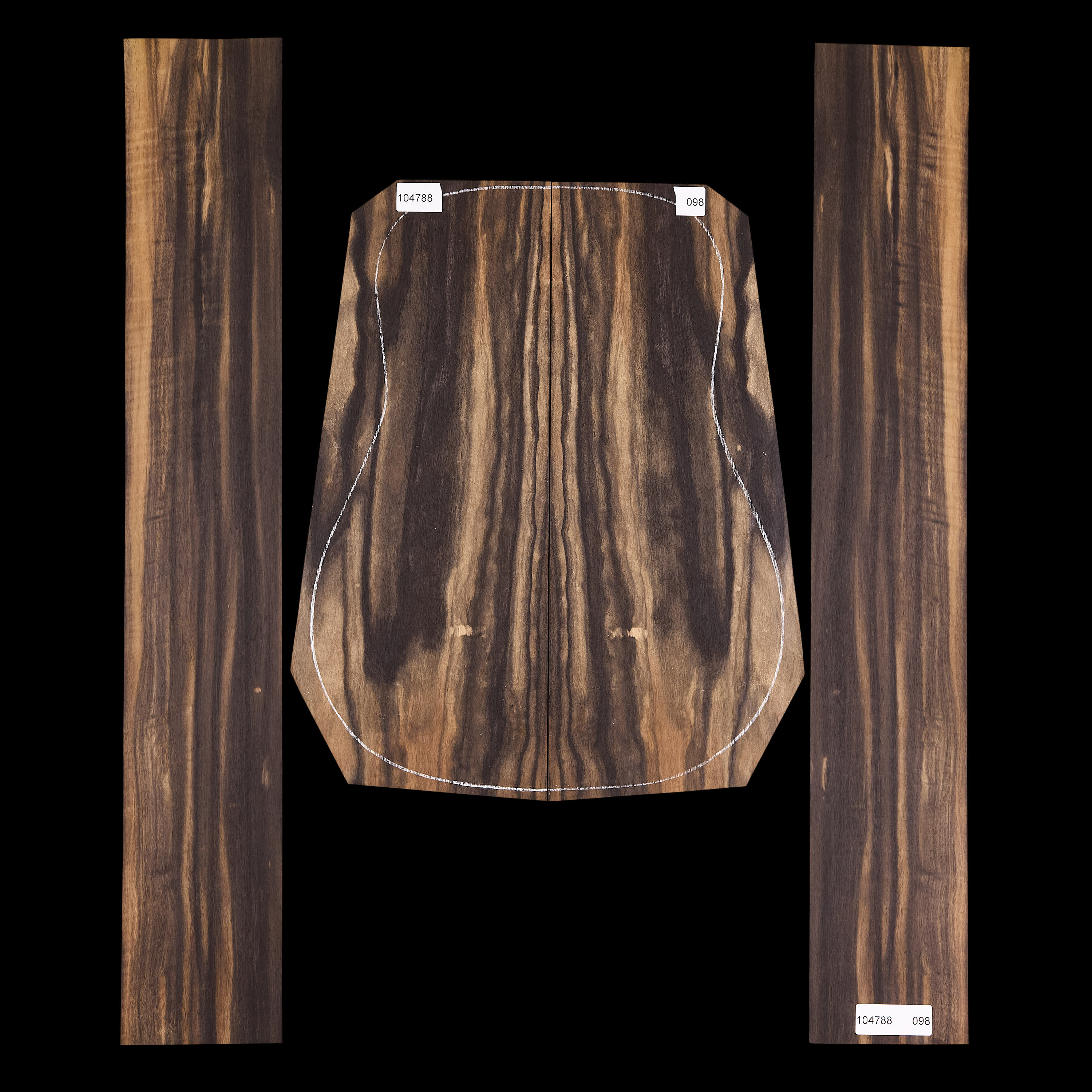 Crelicam Ebony Back + Side Set - 098