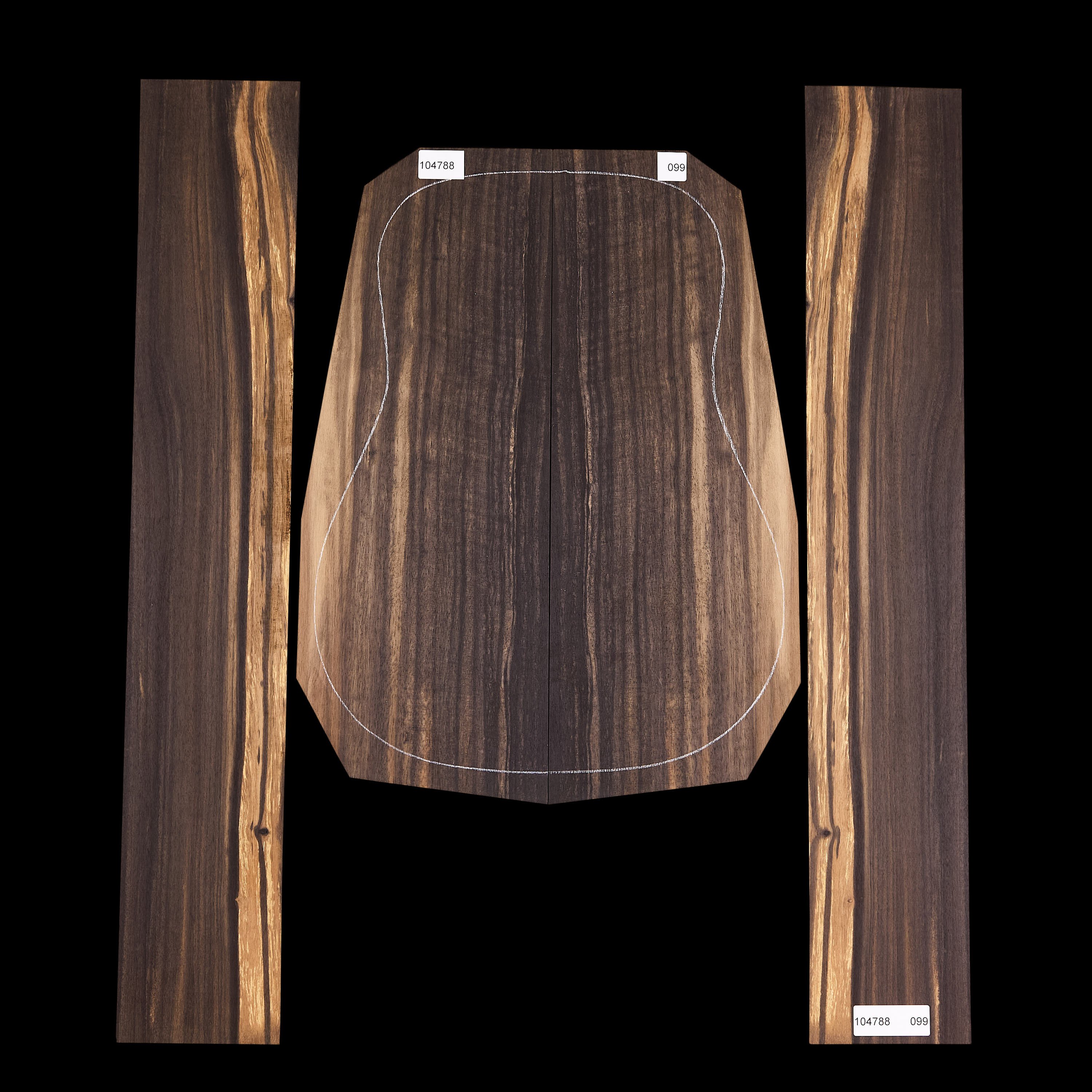 Crelicam Ebony Back + Side Set - 099