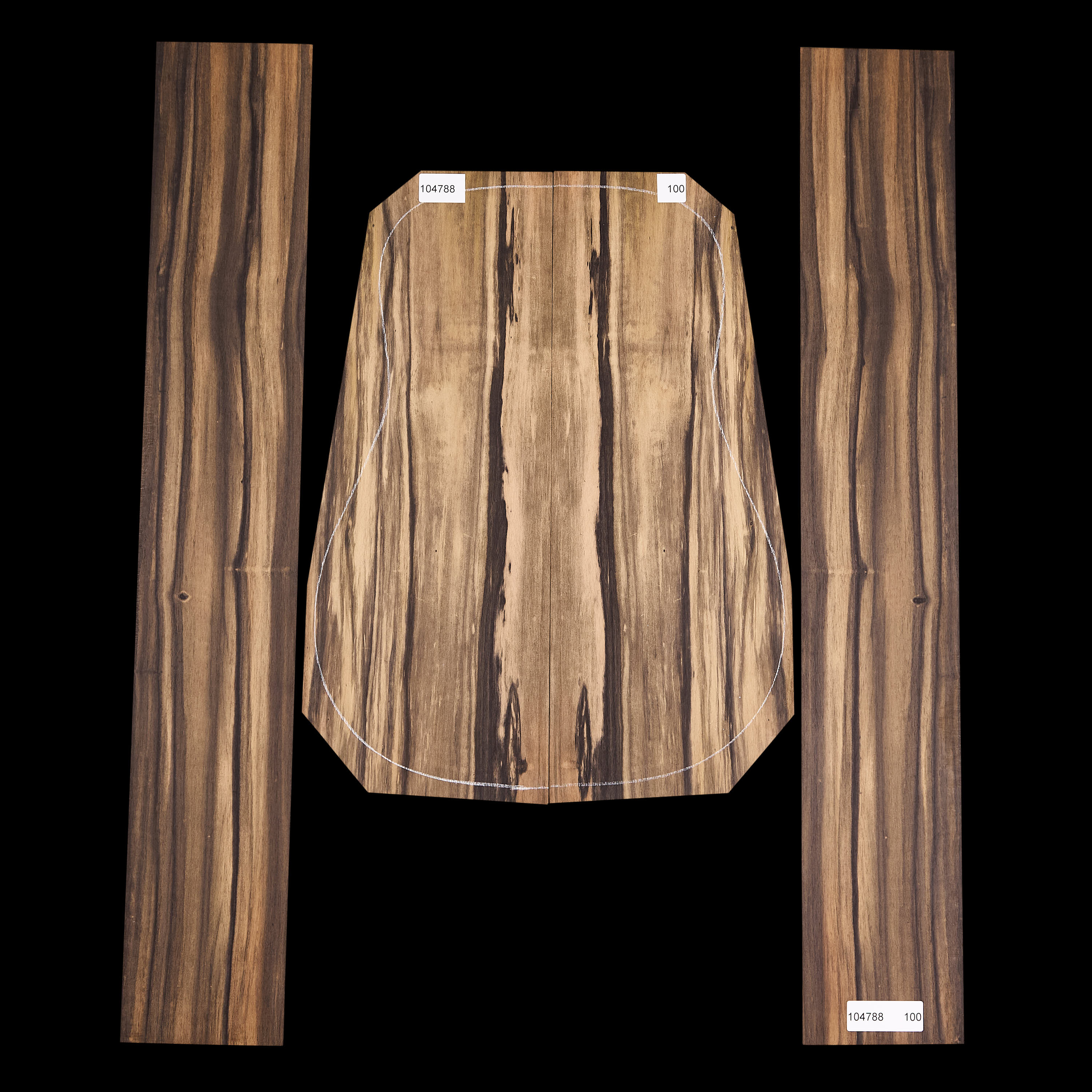 Crelicam Ebony Back + Side Set - 100