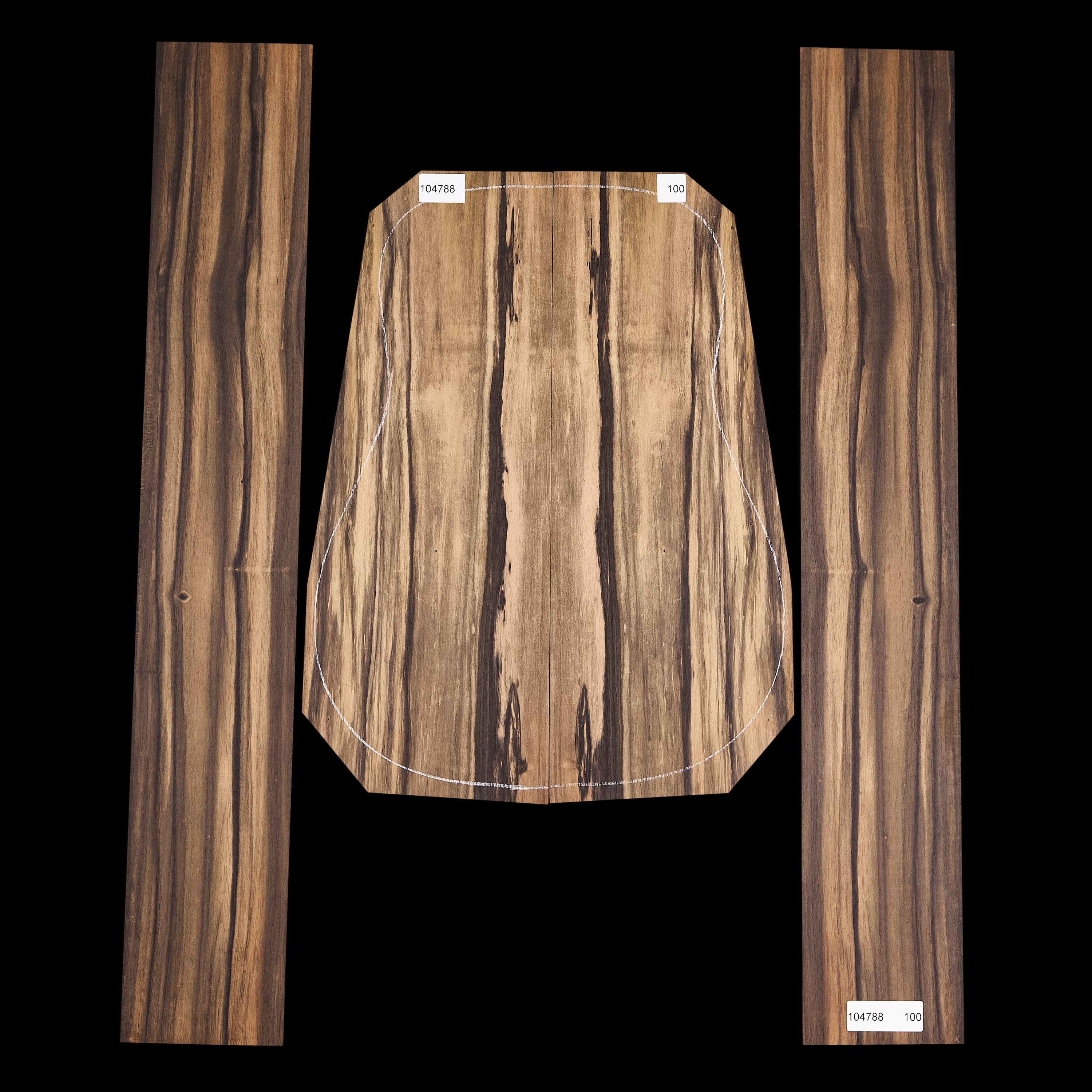 Crelicam Ebony Back + Side Set - 100