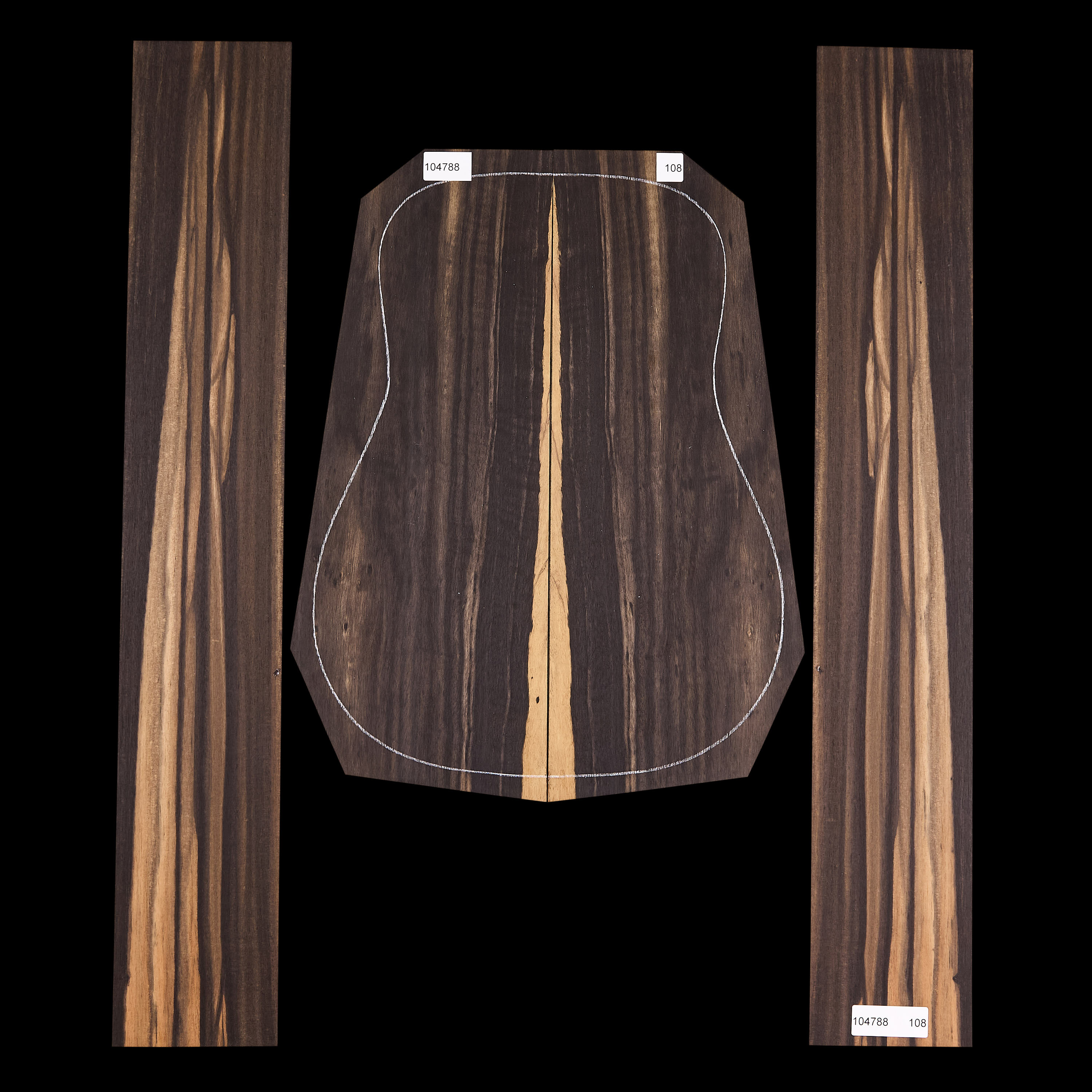 Crelicam Ebony Back + Side Set - 108