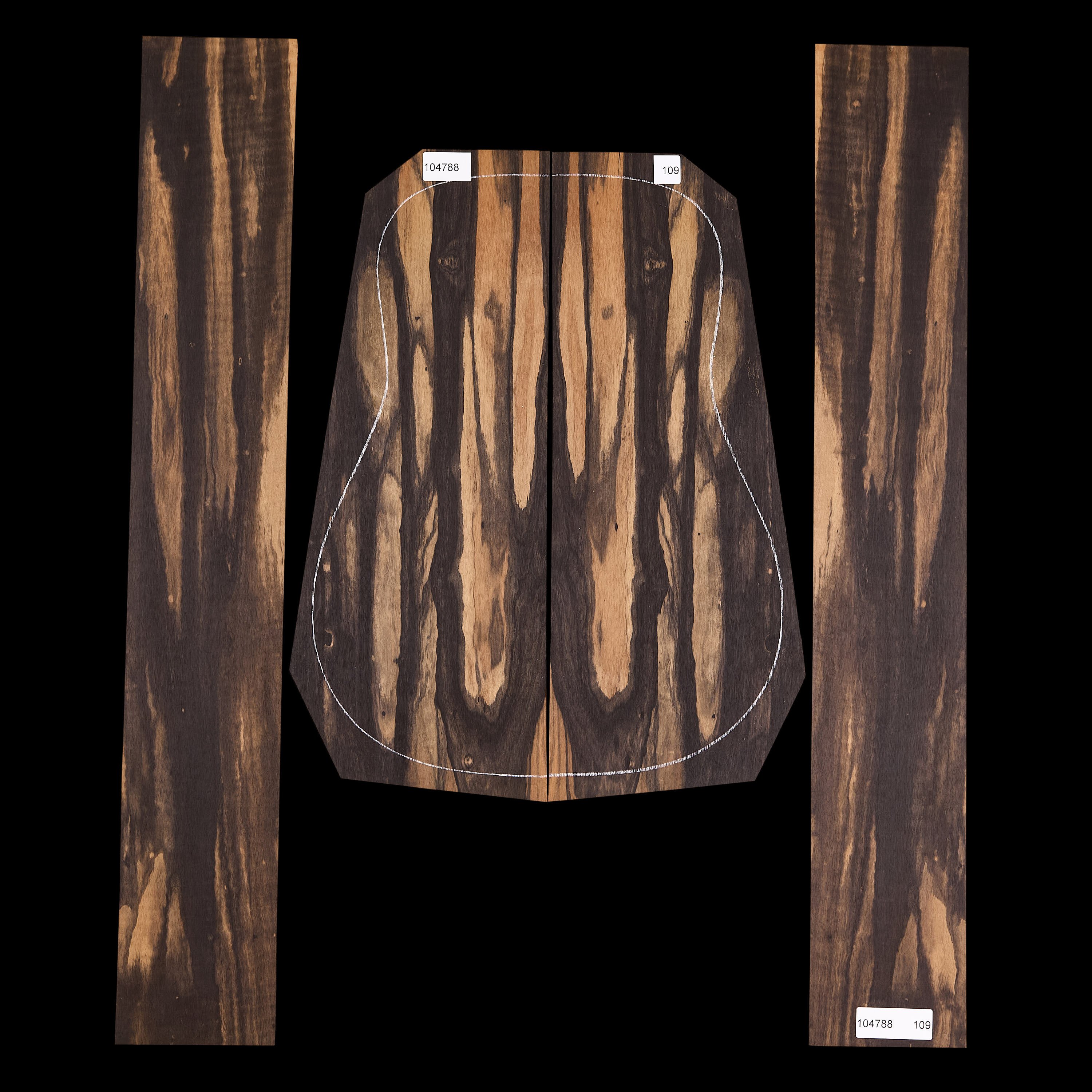 Crelicam Ebony Back + Side Set - 109