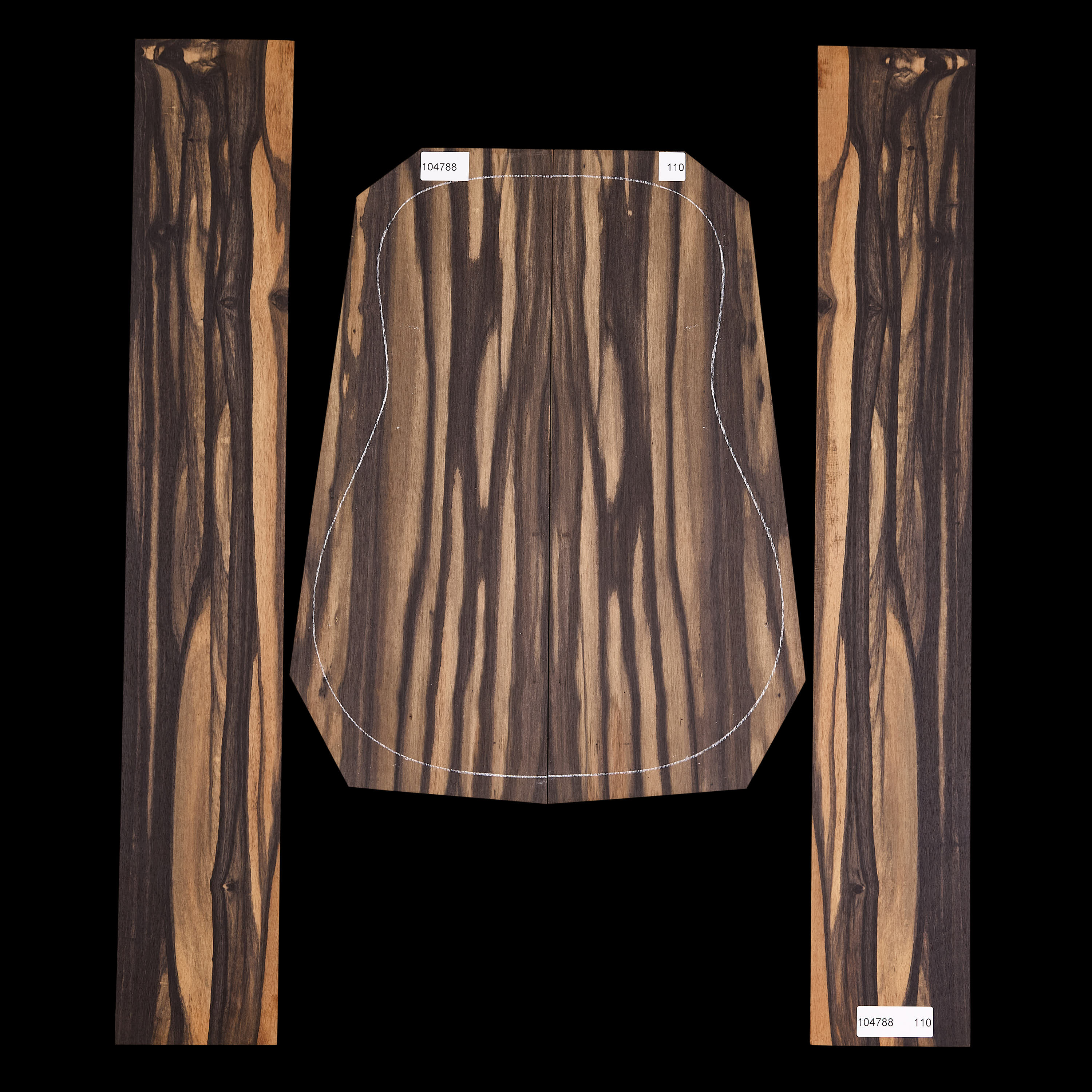 Crelicam Ebony Back + Side Set - 110