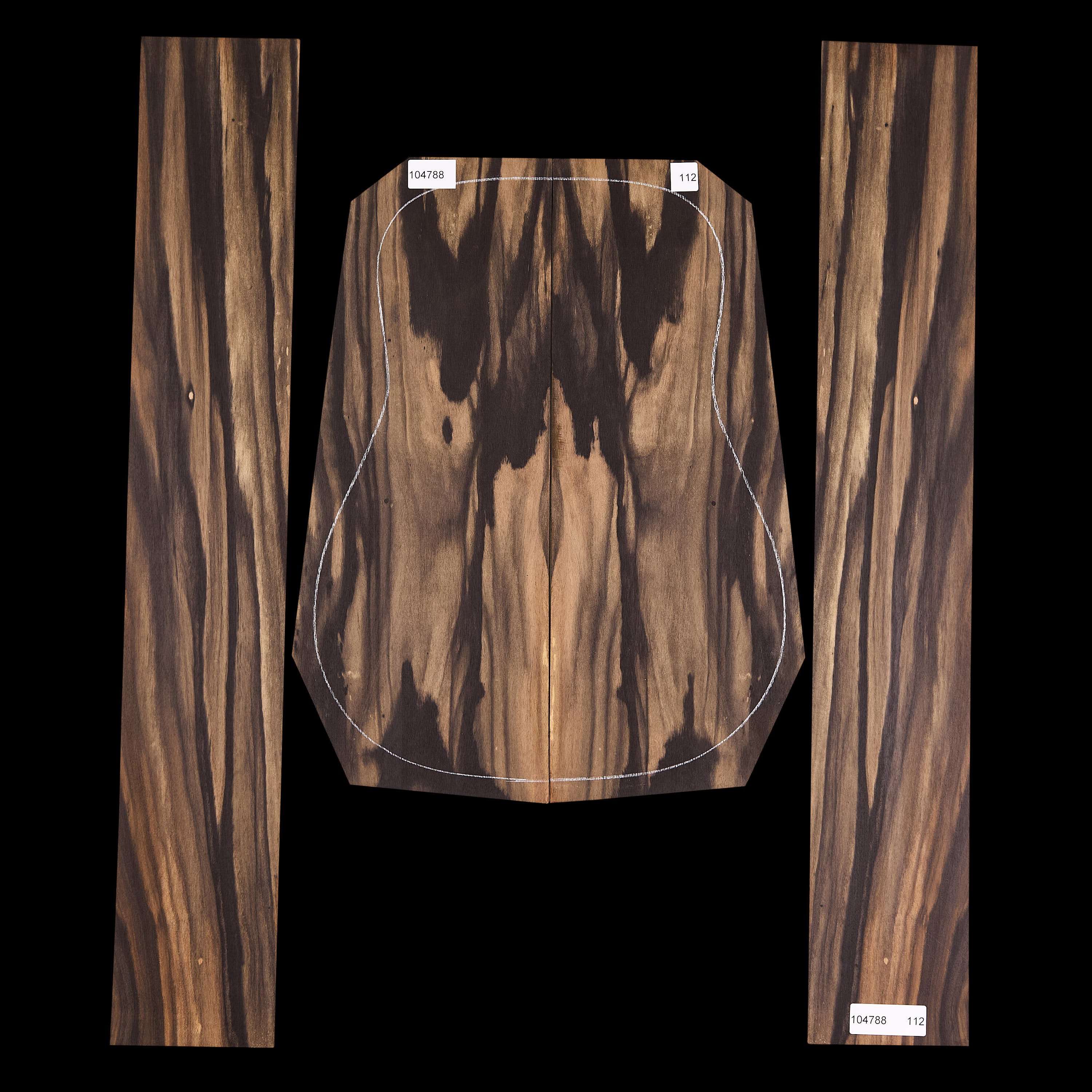 Crelicam Ebony Back + Side Set - 112