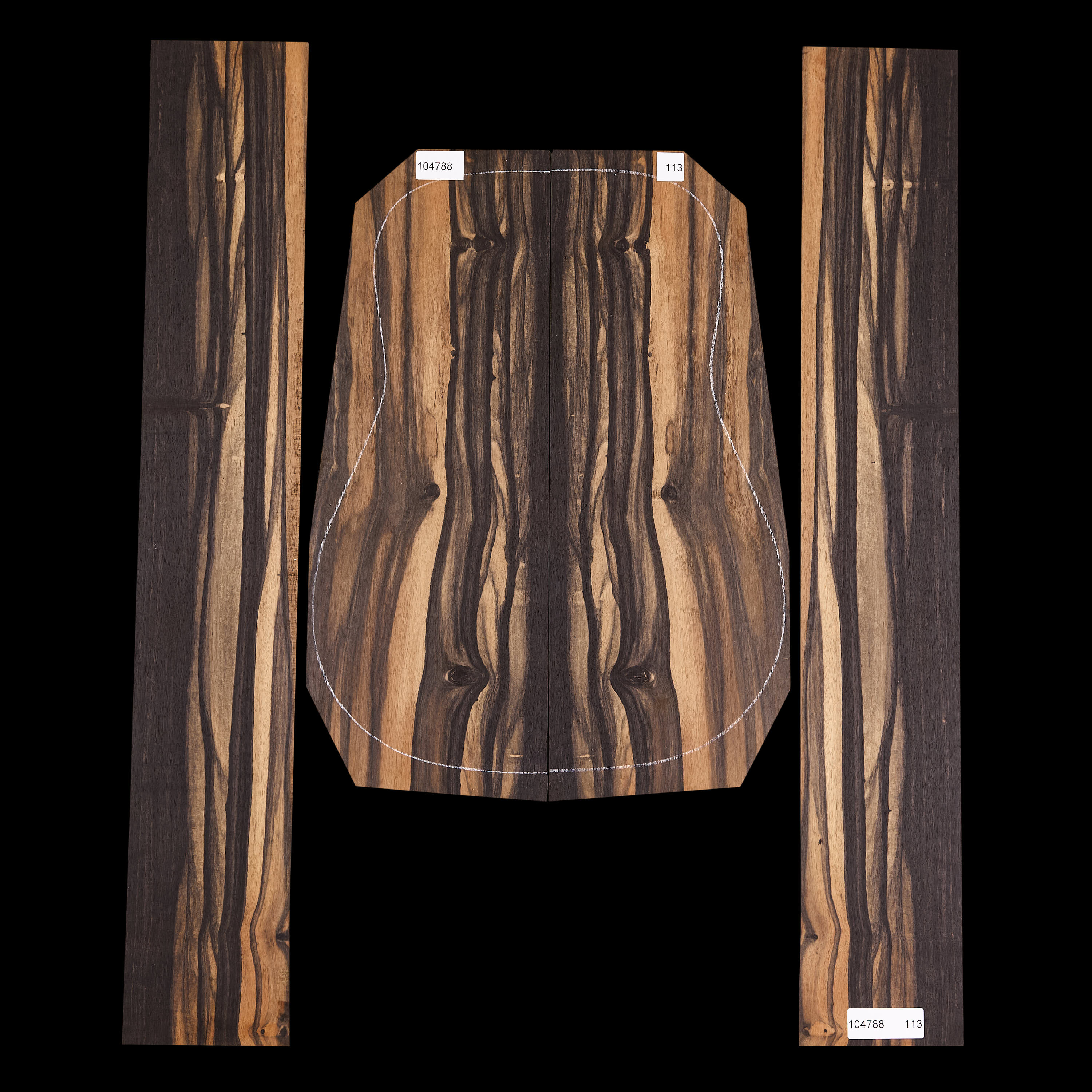 Crelicam Ebony Back + Side Set - 113