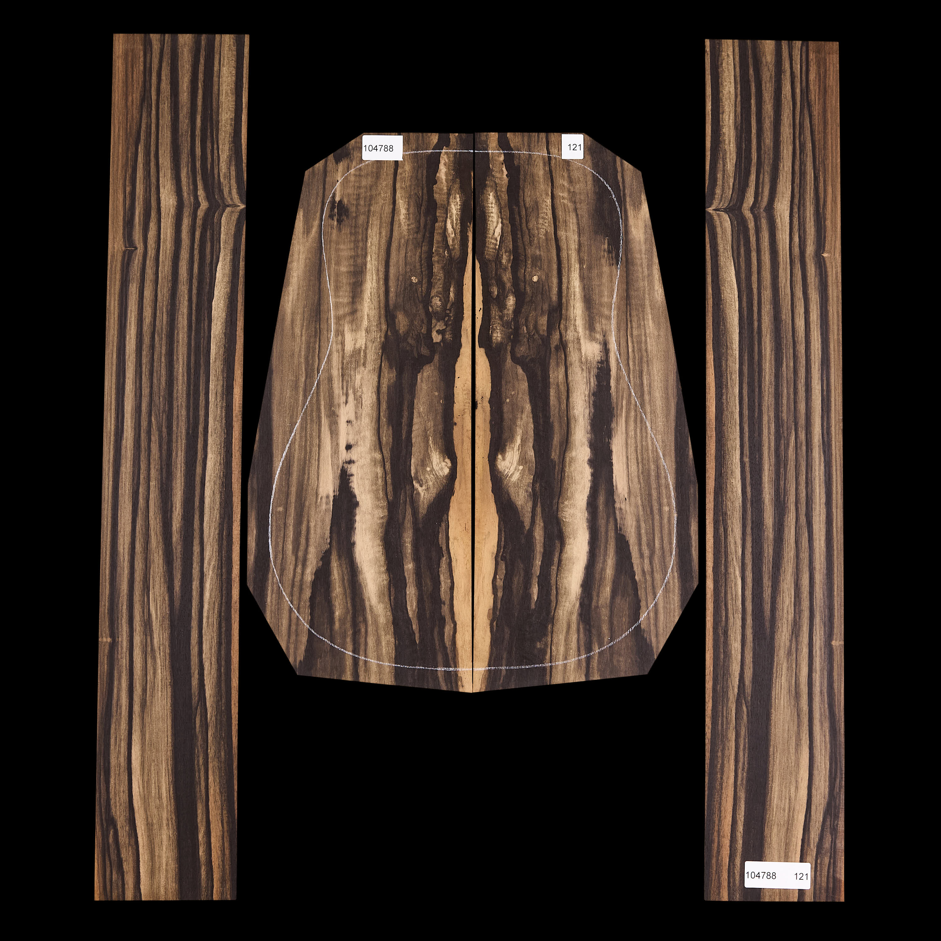 Crelicam Ebony Back + Side Set - 121