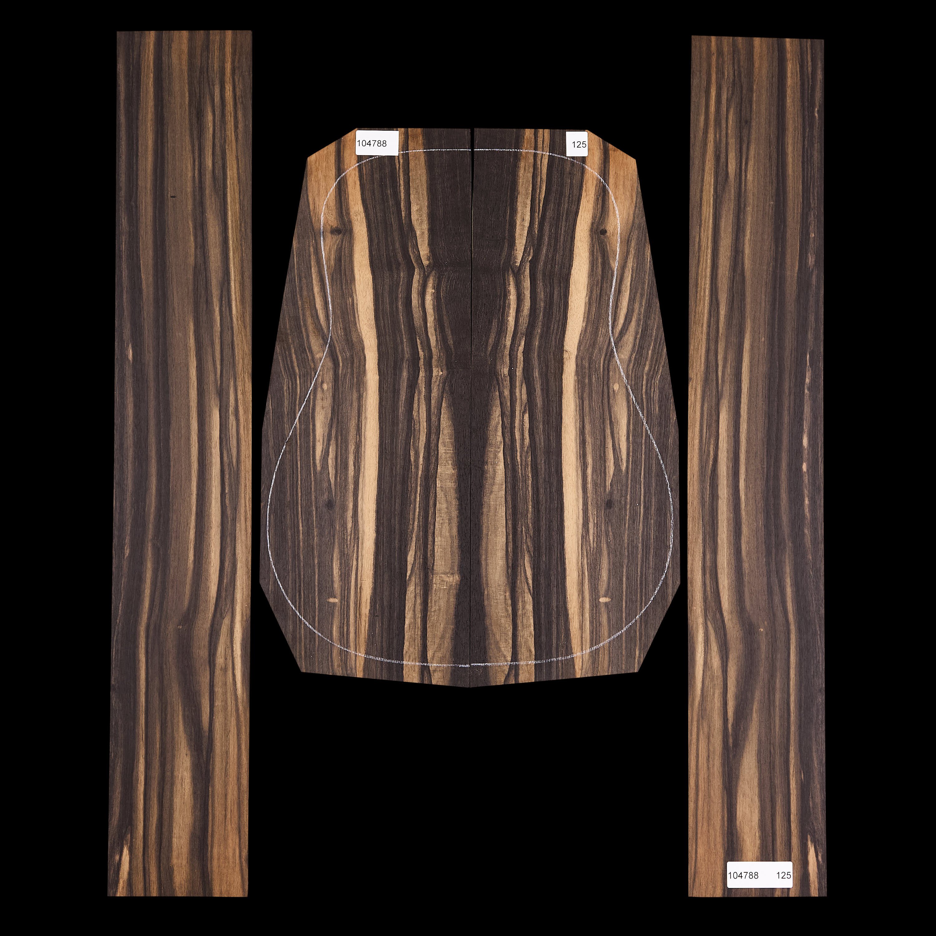 Crelicam Ebony Back + Side Set - 125