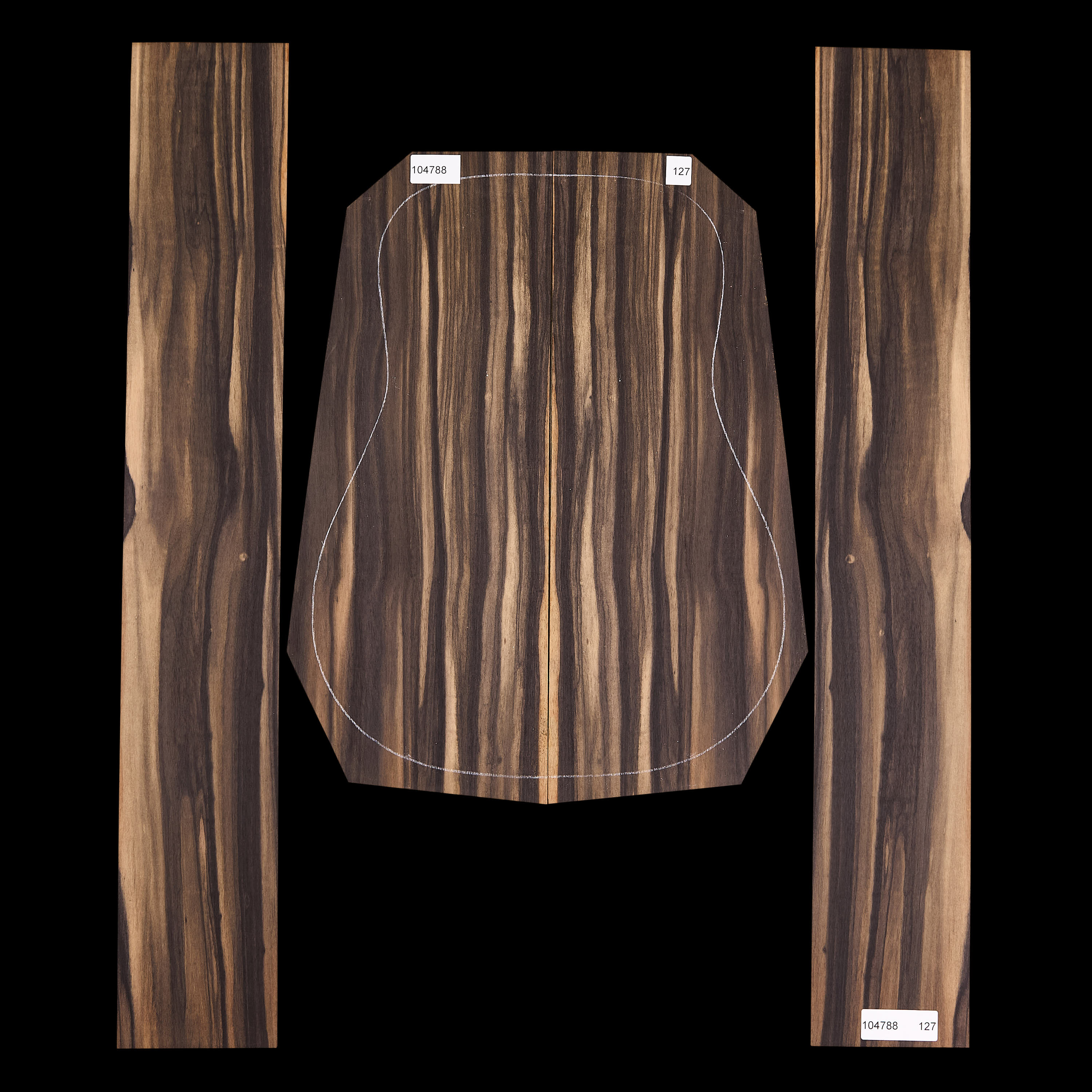 Crelicam Ebony Back + Side Set - 127