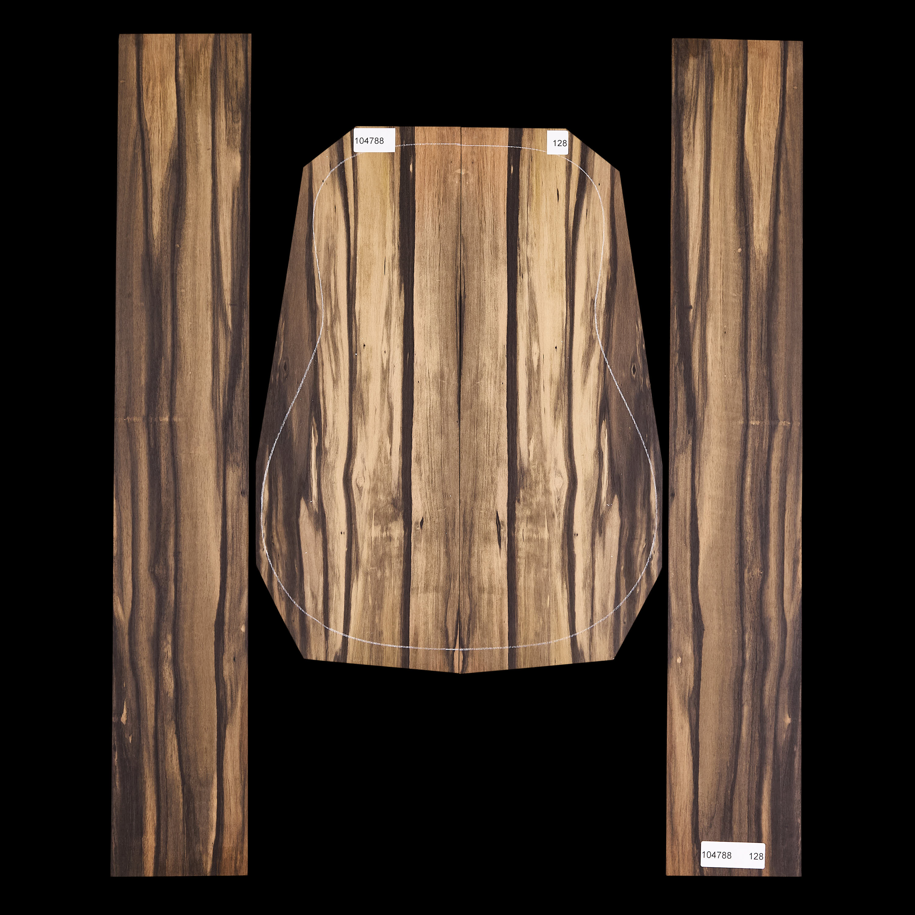 Crelicam Ebony Back + Side Set - 128