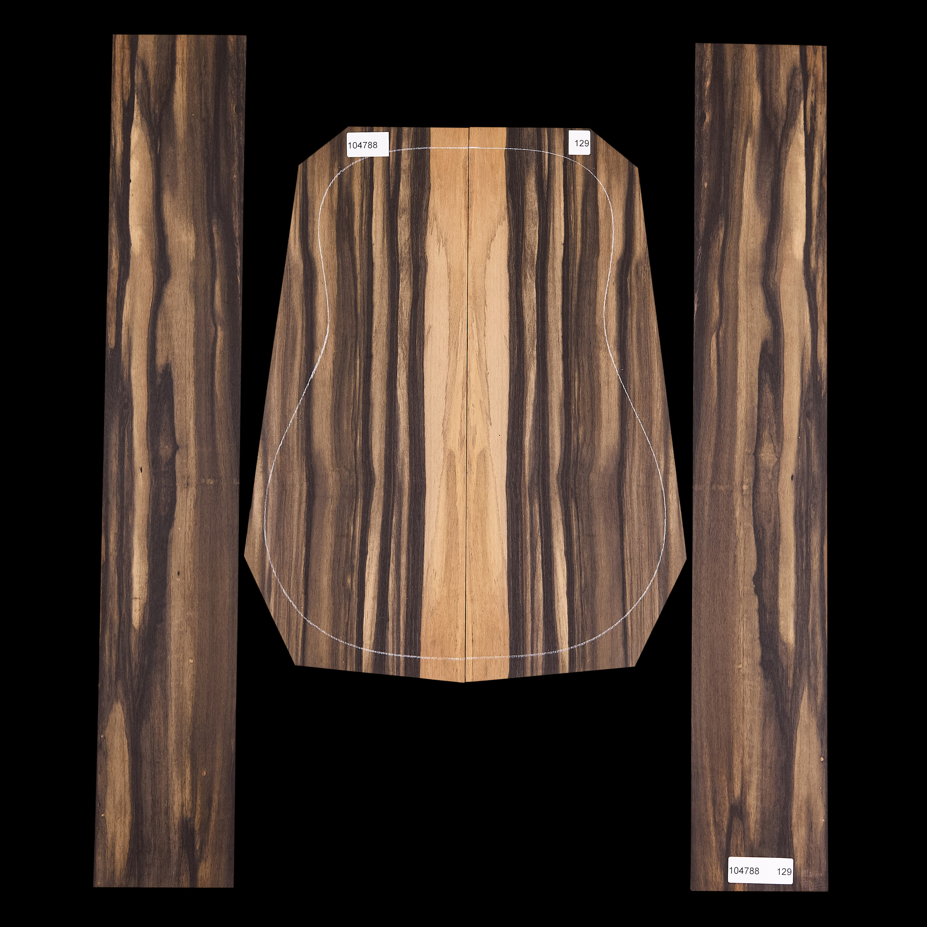 Crelicam Ebony Back + Side Set - 129