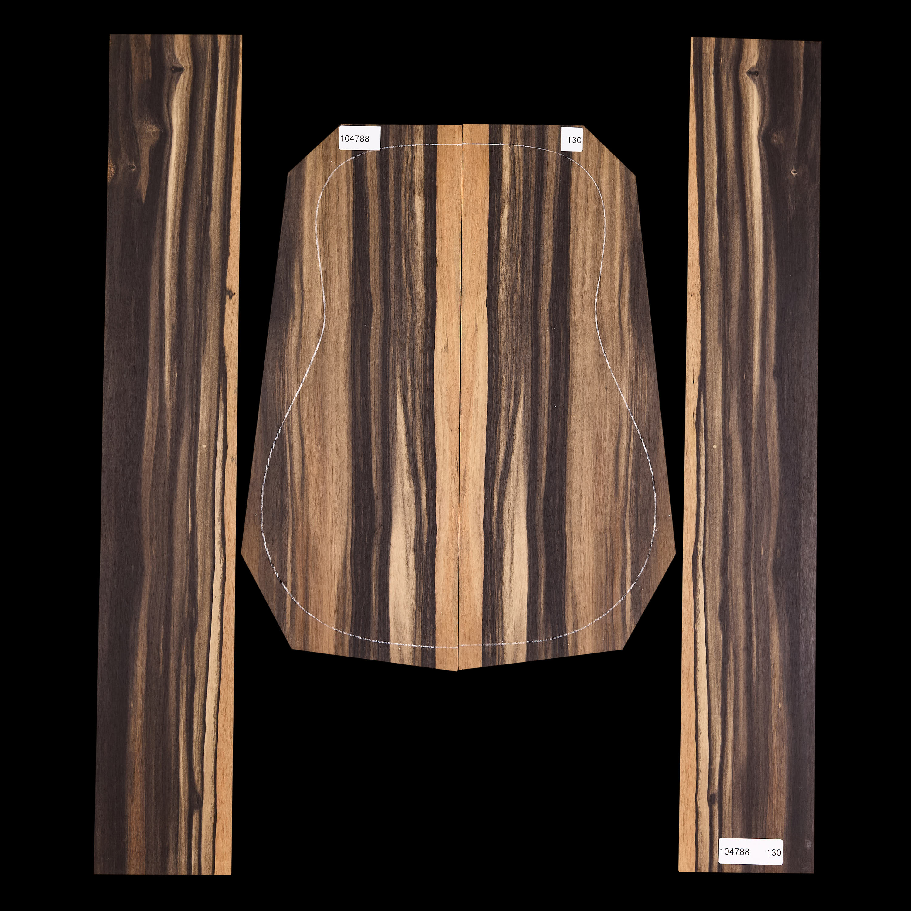 Crelicam Ebony Back + Side Set - 130