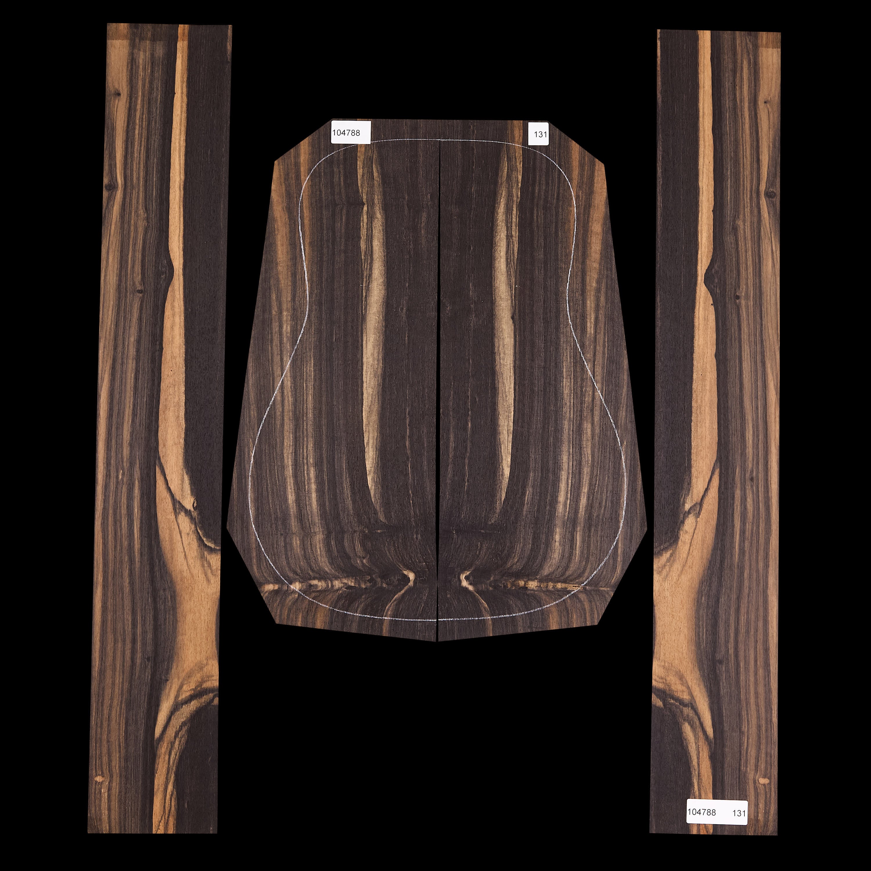 Crelicam Ebony Back + Side Set - 131