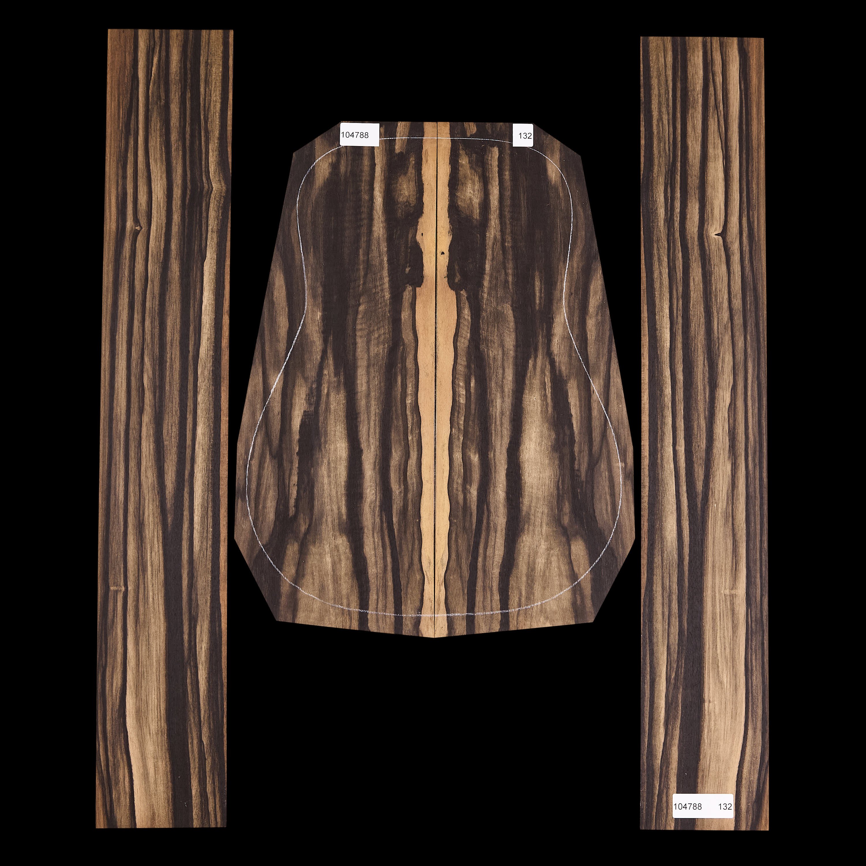 Crelicam Ebony Back + Side Set - 132