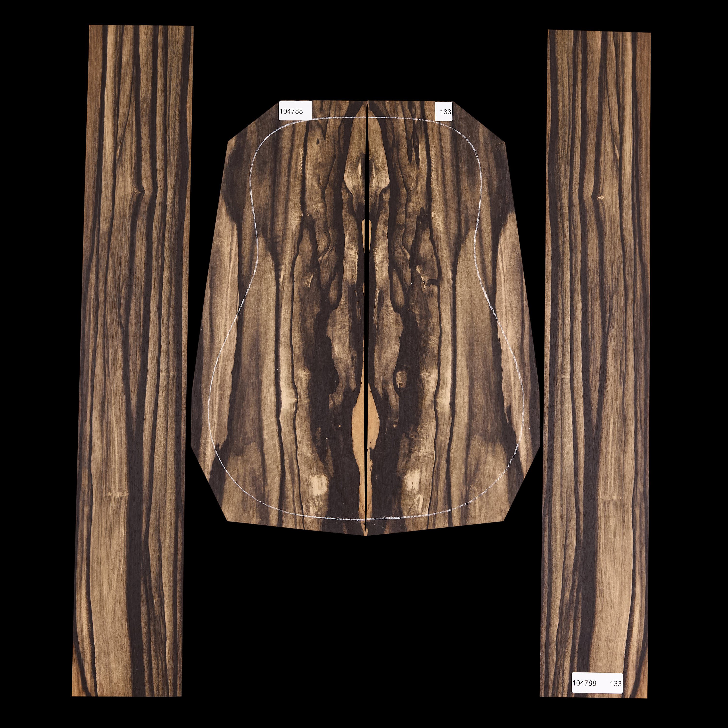 Crelicam Ebony Back + Side Set - 133