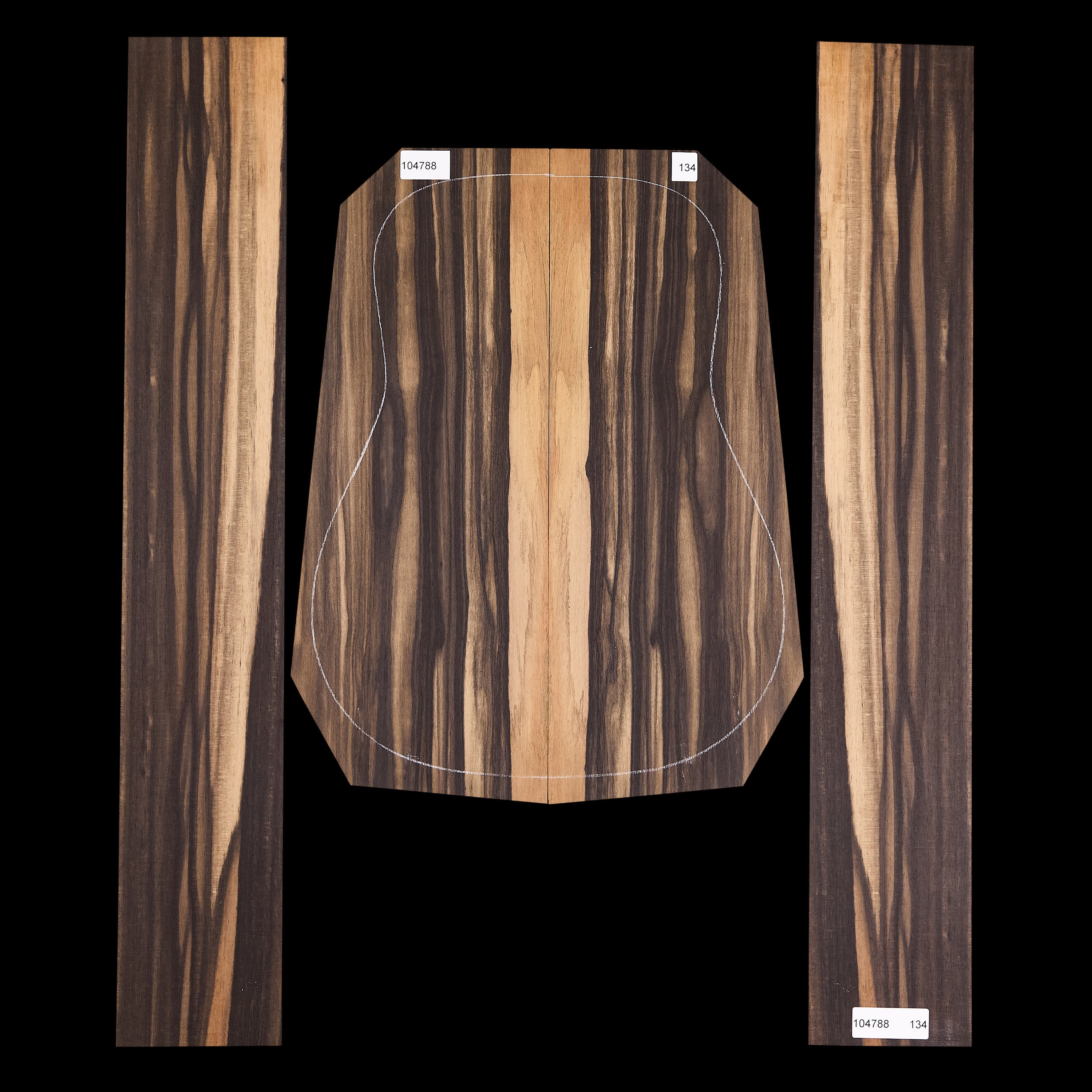 Crelicam Ebony Back + Side Set - 134