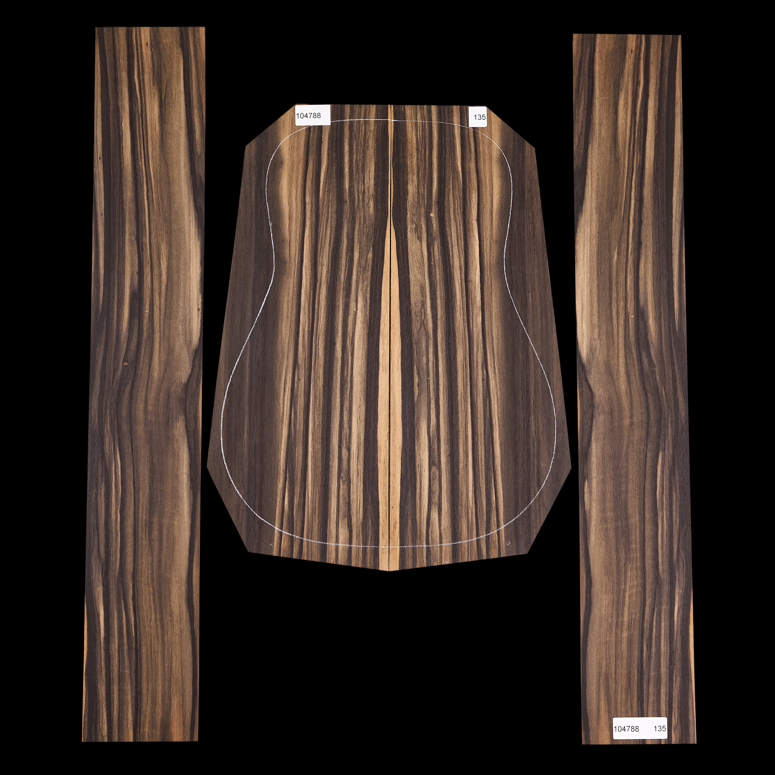 Crelicam Ebony Back + Side Set - 135