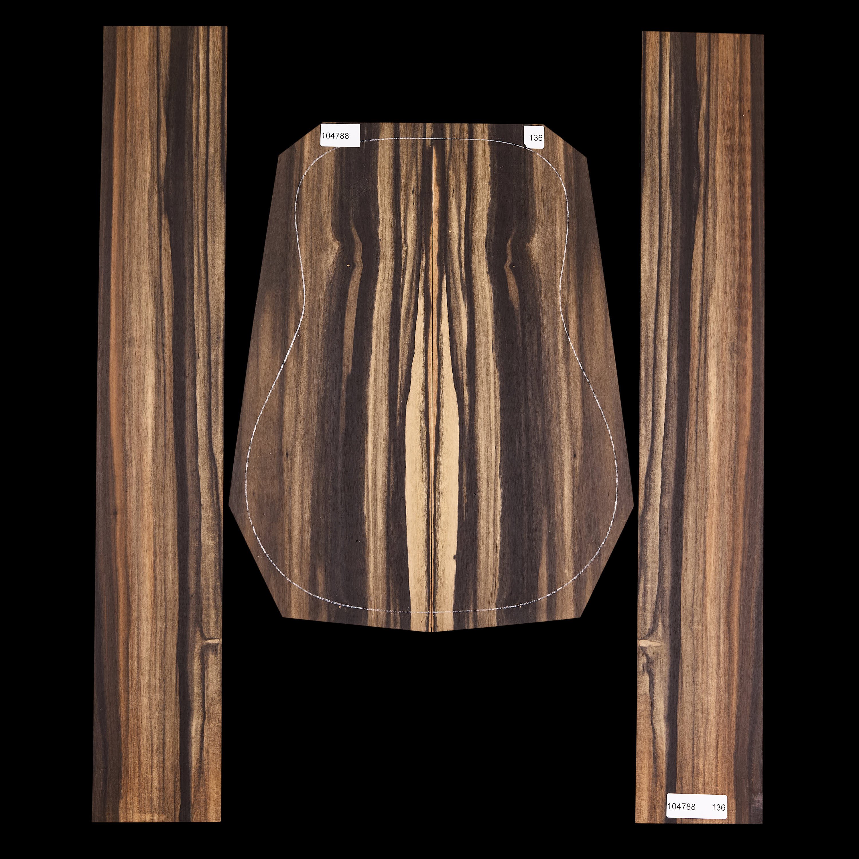 Crelicam Ebony Back + Side Set - 136