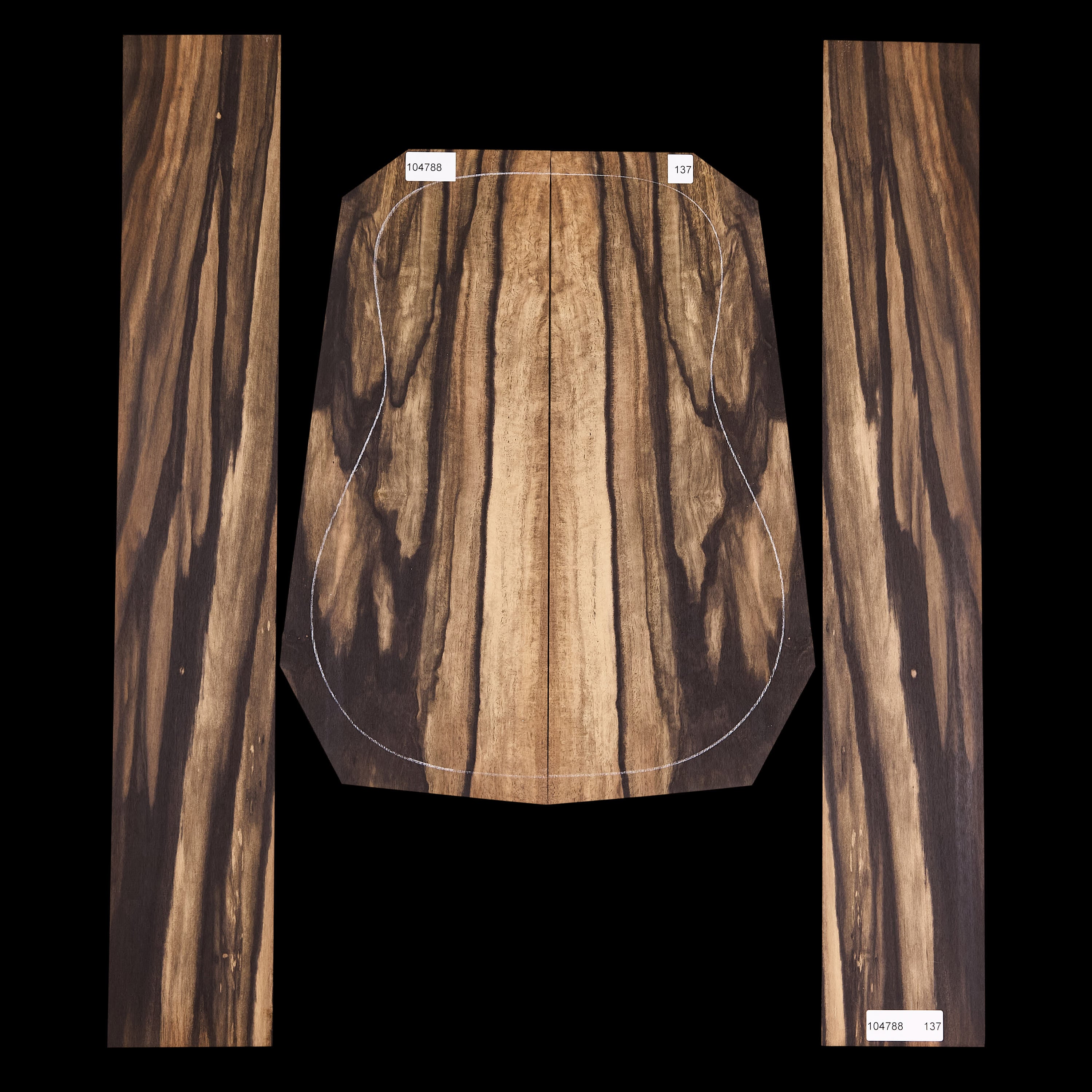 Crelicam Ebony Back + Side Set - 137