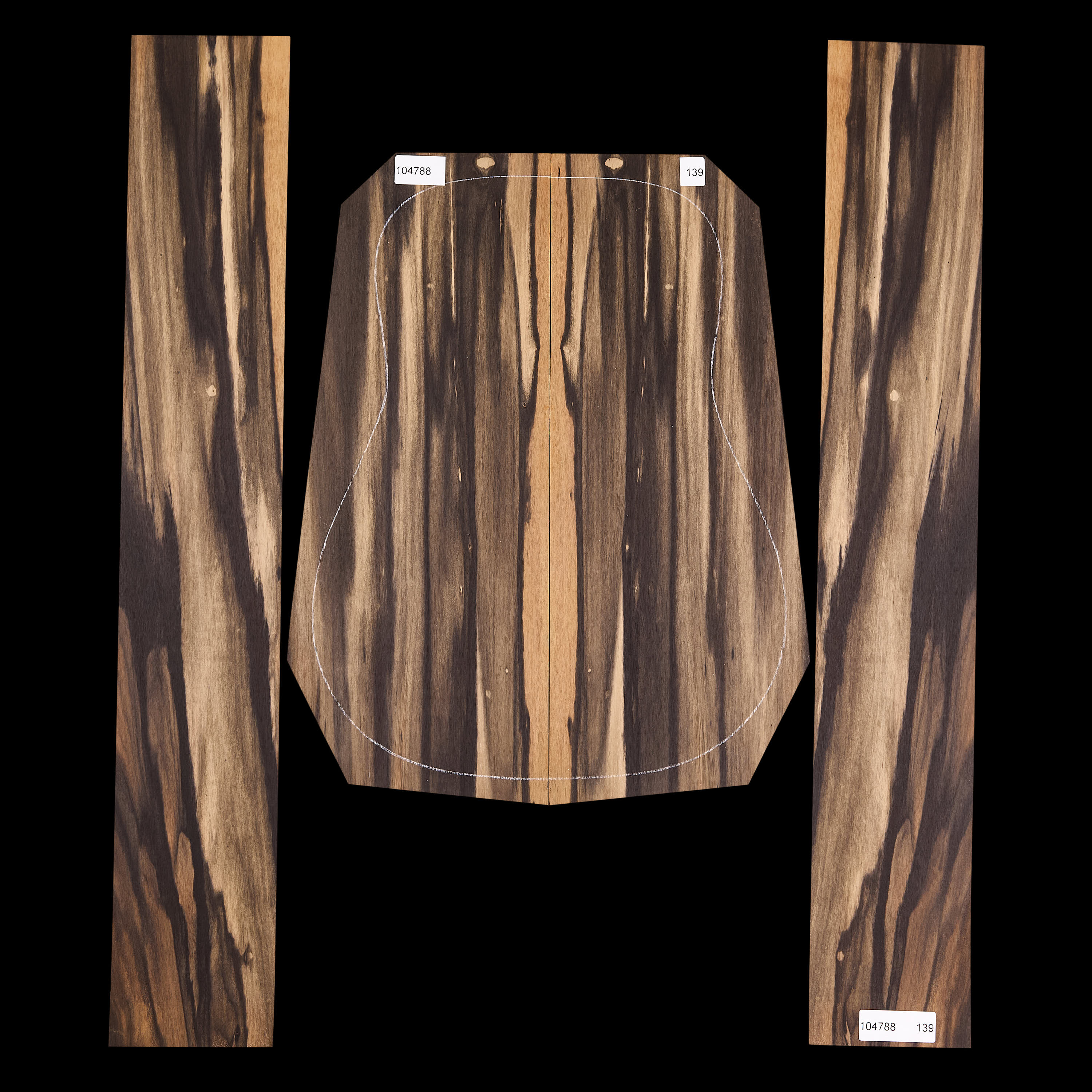 Crelicam Ebony Back + Side Set - 139