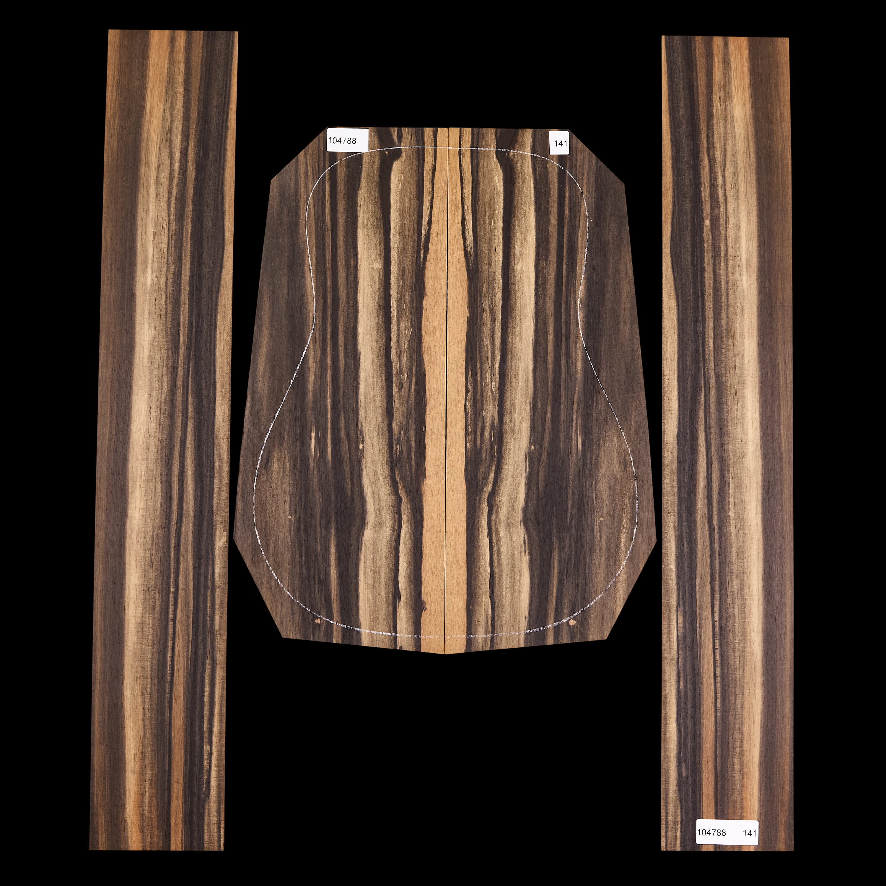 Crelicam Ebony Back + Side Set - 141