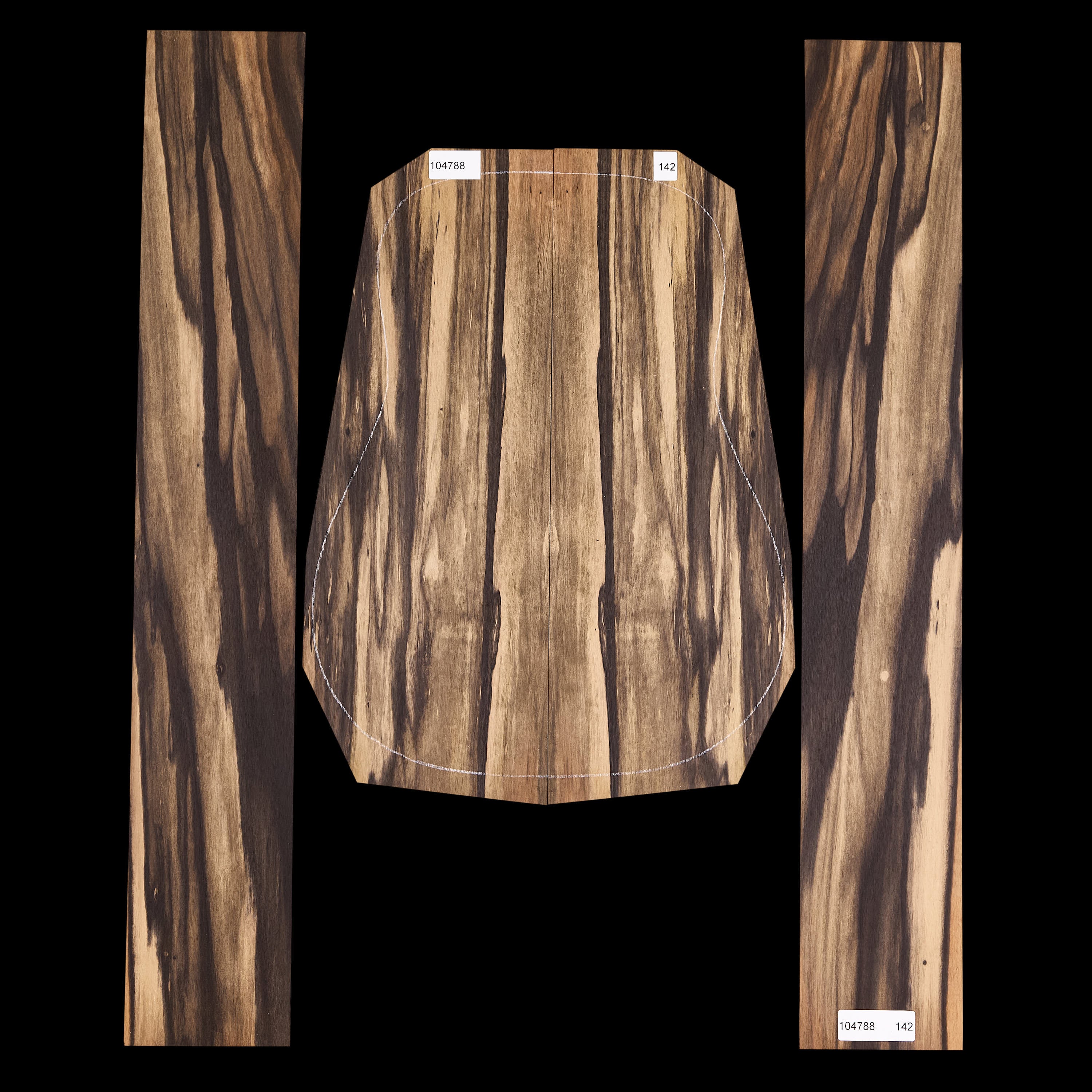 Crelicam Ebony Back + Side Set - 142