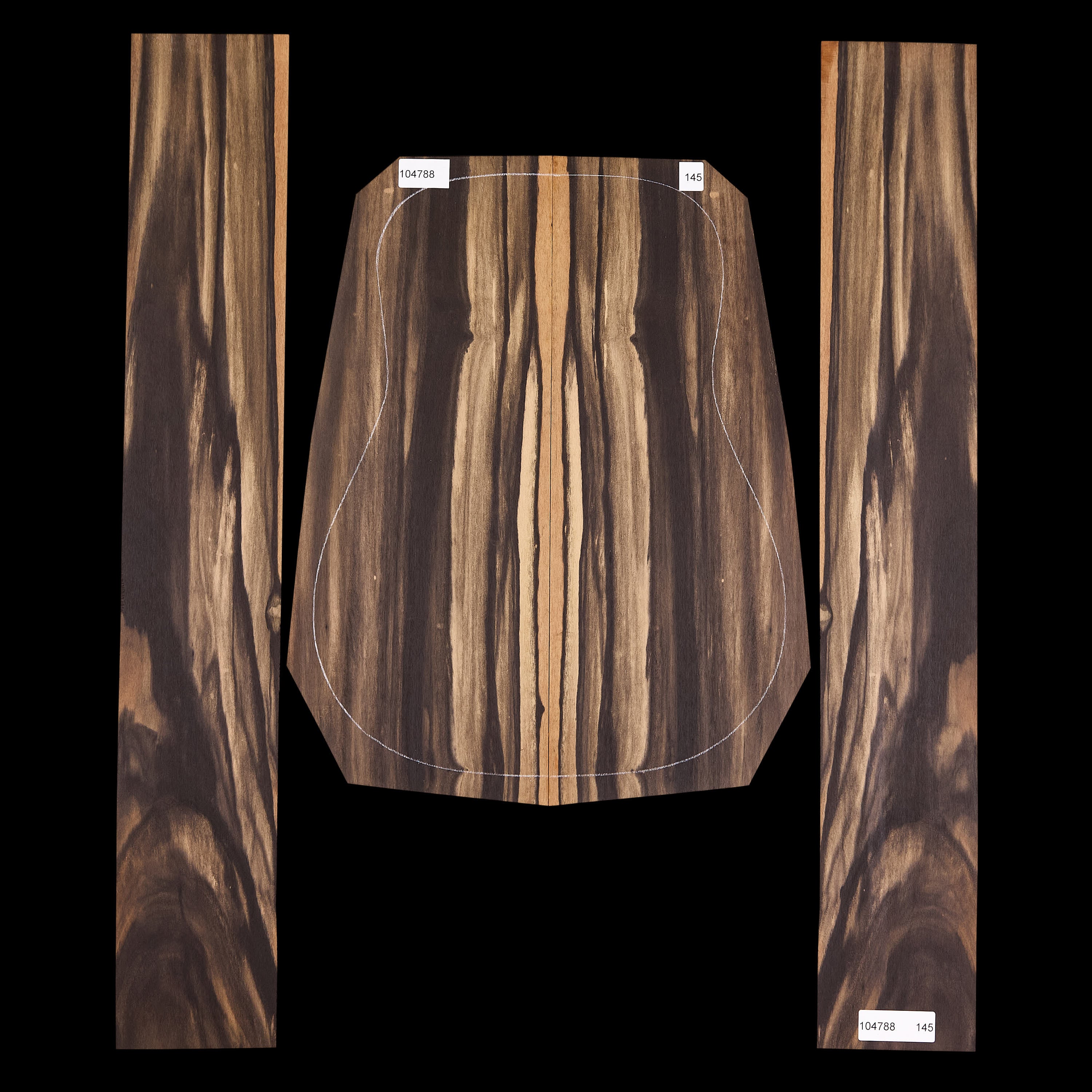 Crelicam Ebony Back + Side Set - 145