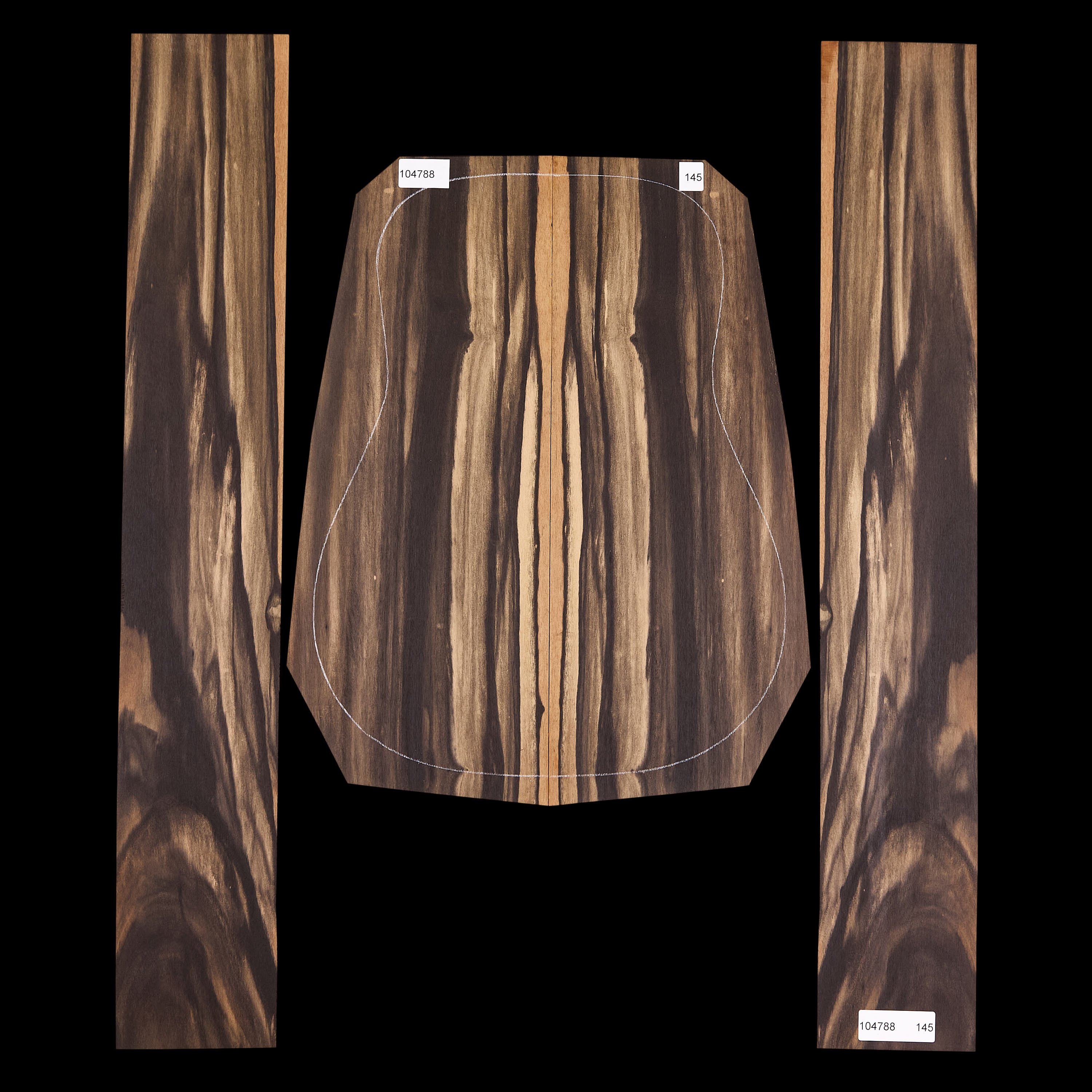 Crelicam Ebony Back + Side Set - 145