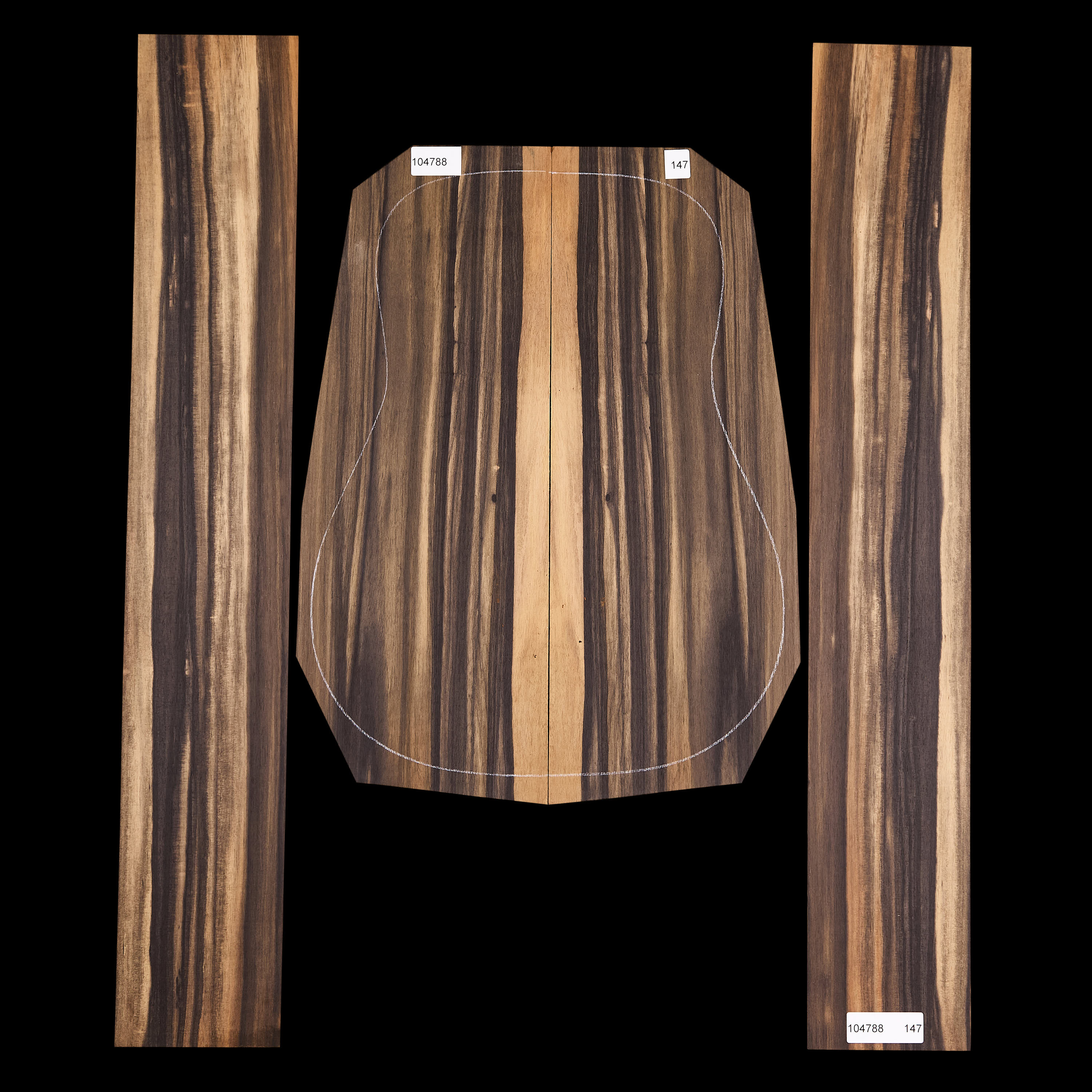 Crelicam Ebony Back + Side Set - 147