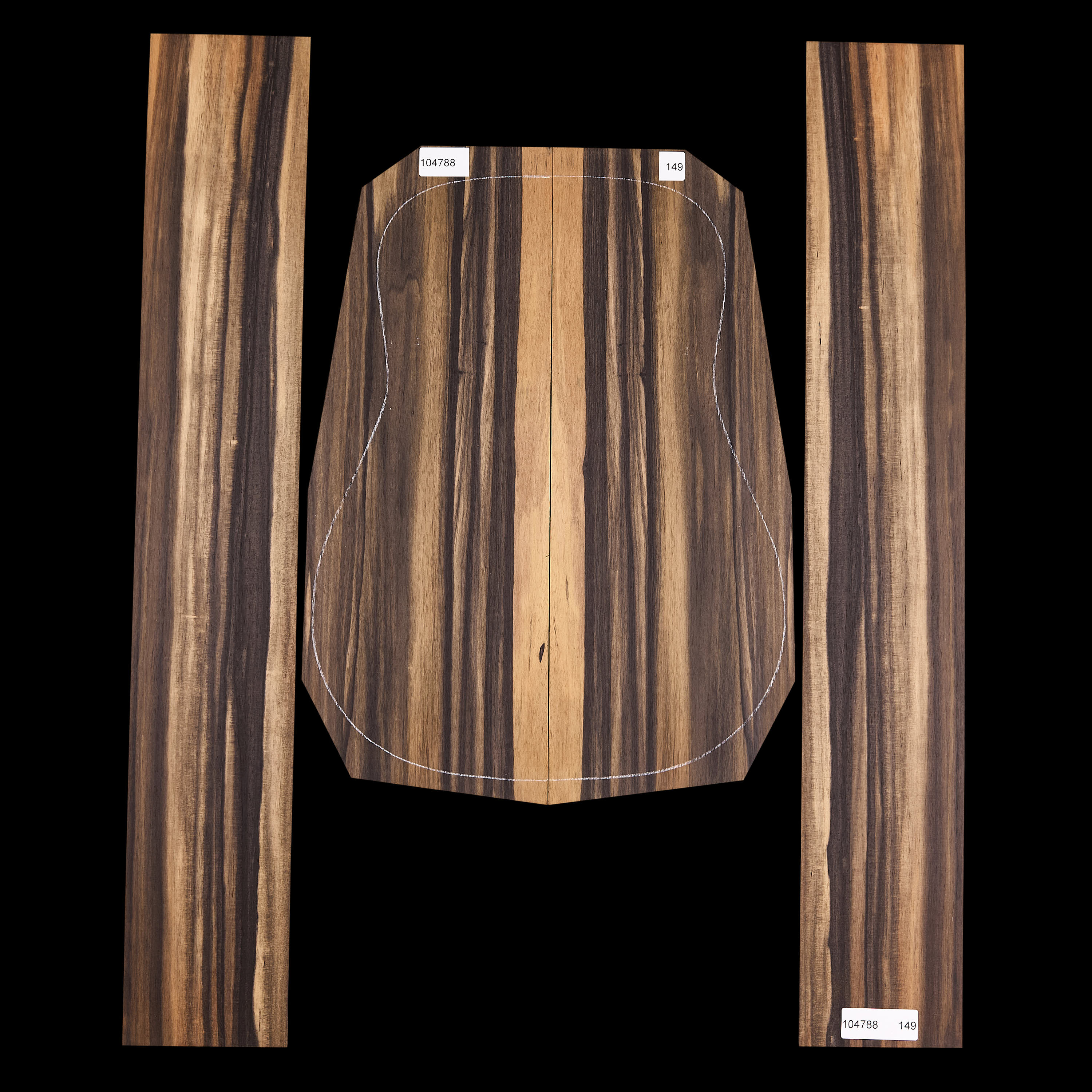 Crelicam Ebony Back + Side Set - 149