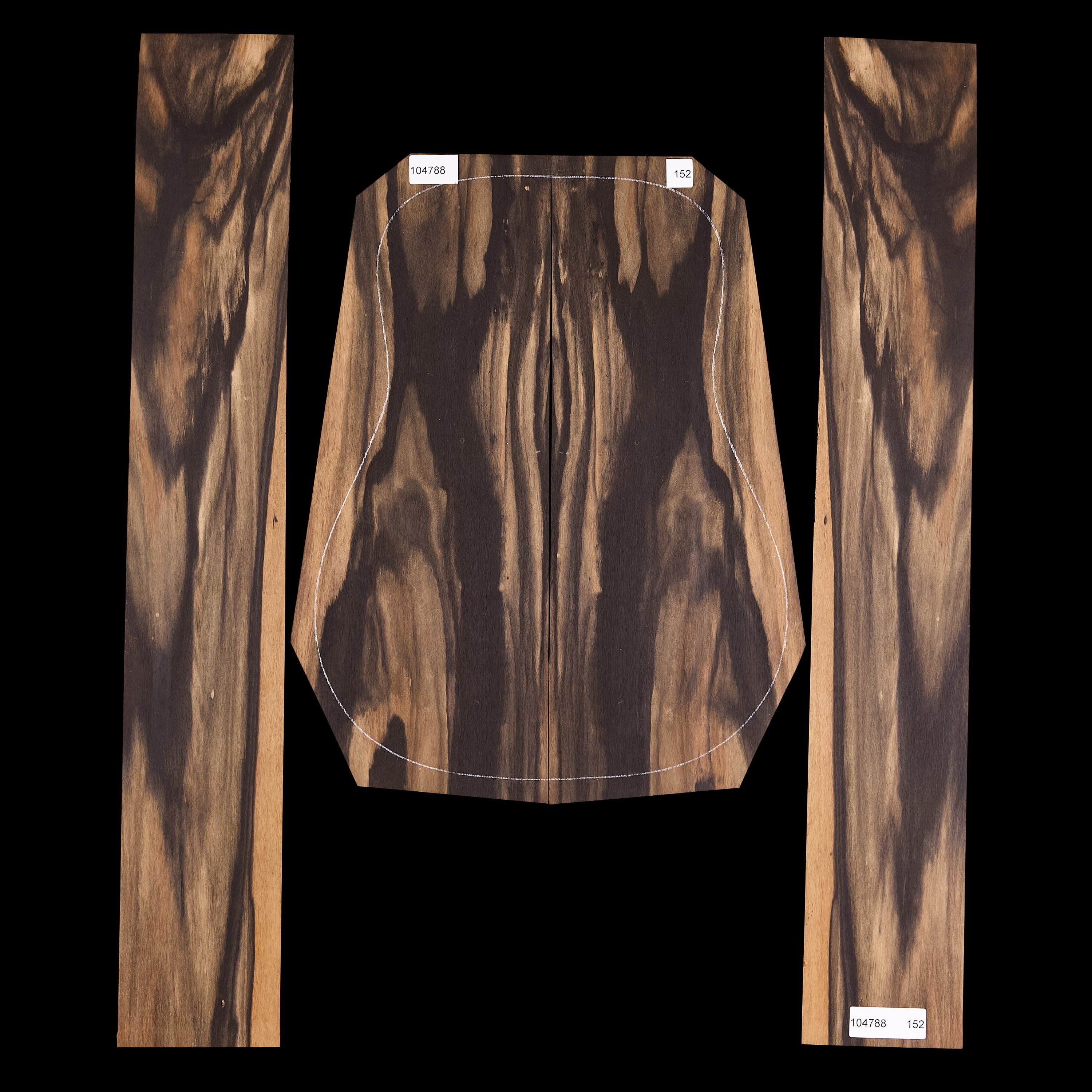 Crelicam Ebony Back + Side Set - 152