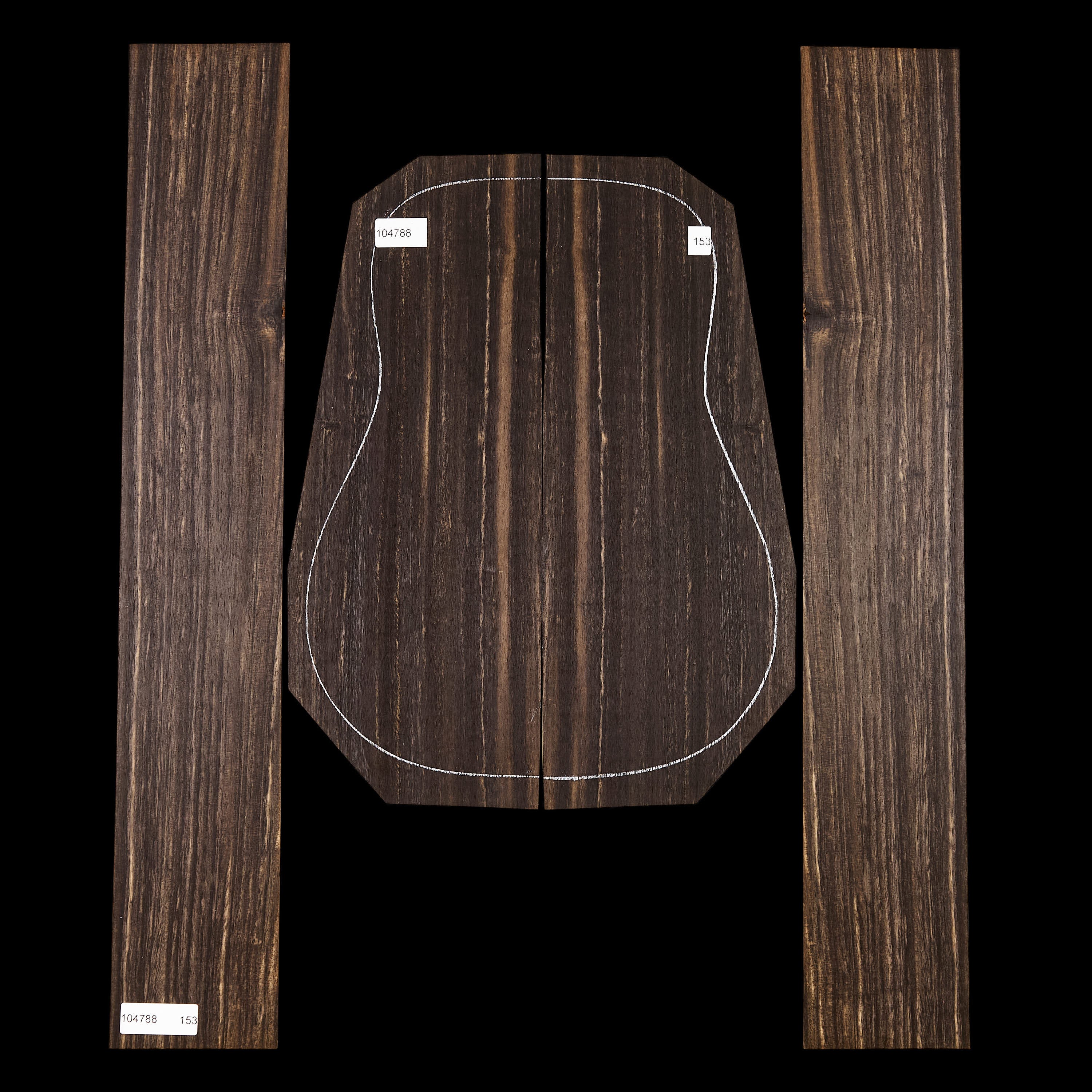 Crelicam Ebony Back + Side Set - 153