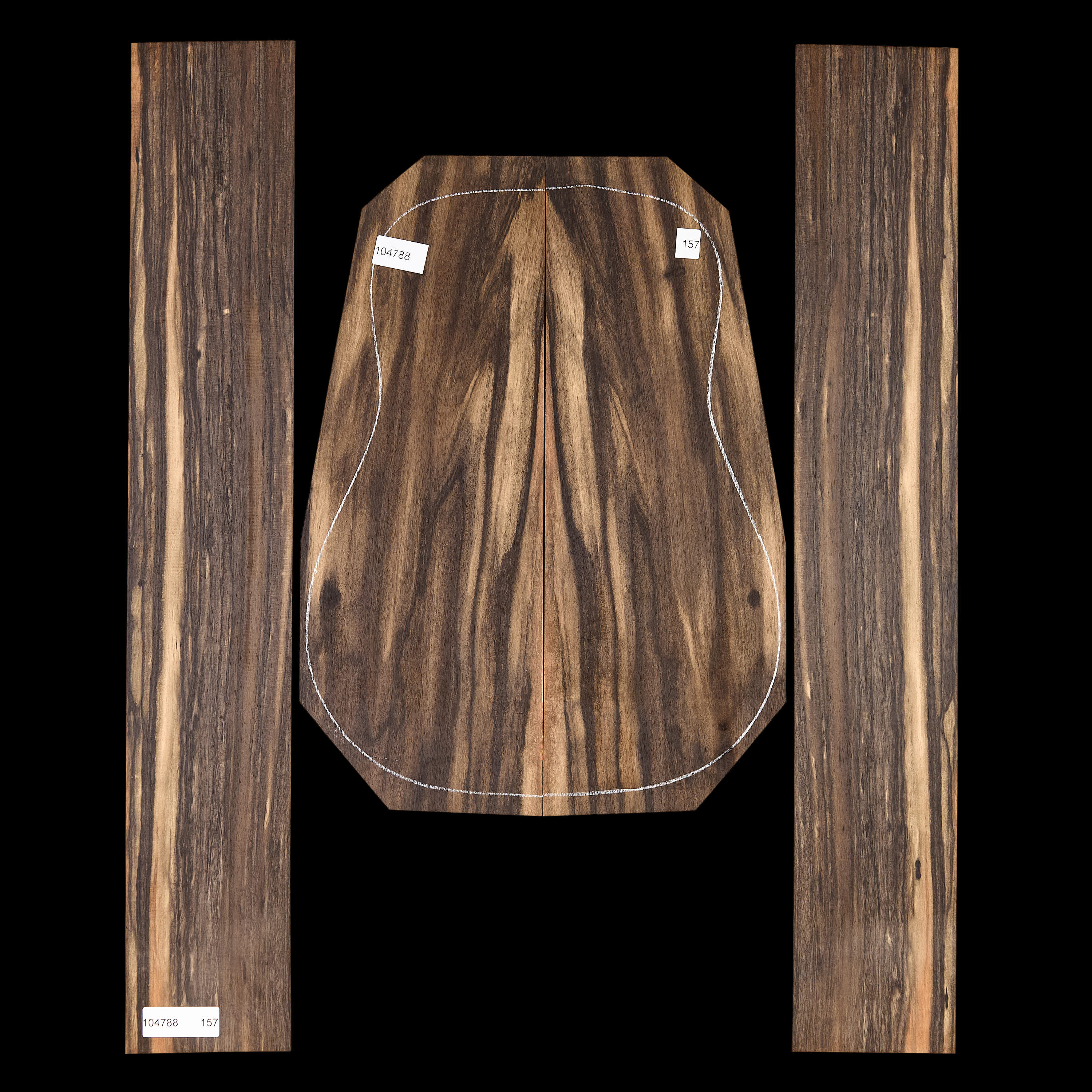 Crelicam Ebony Back + Side Set - 157