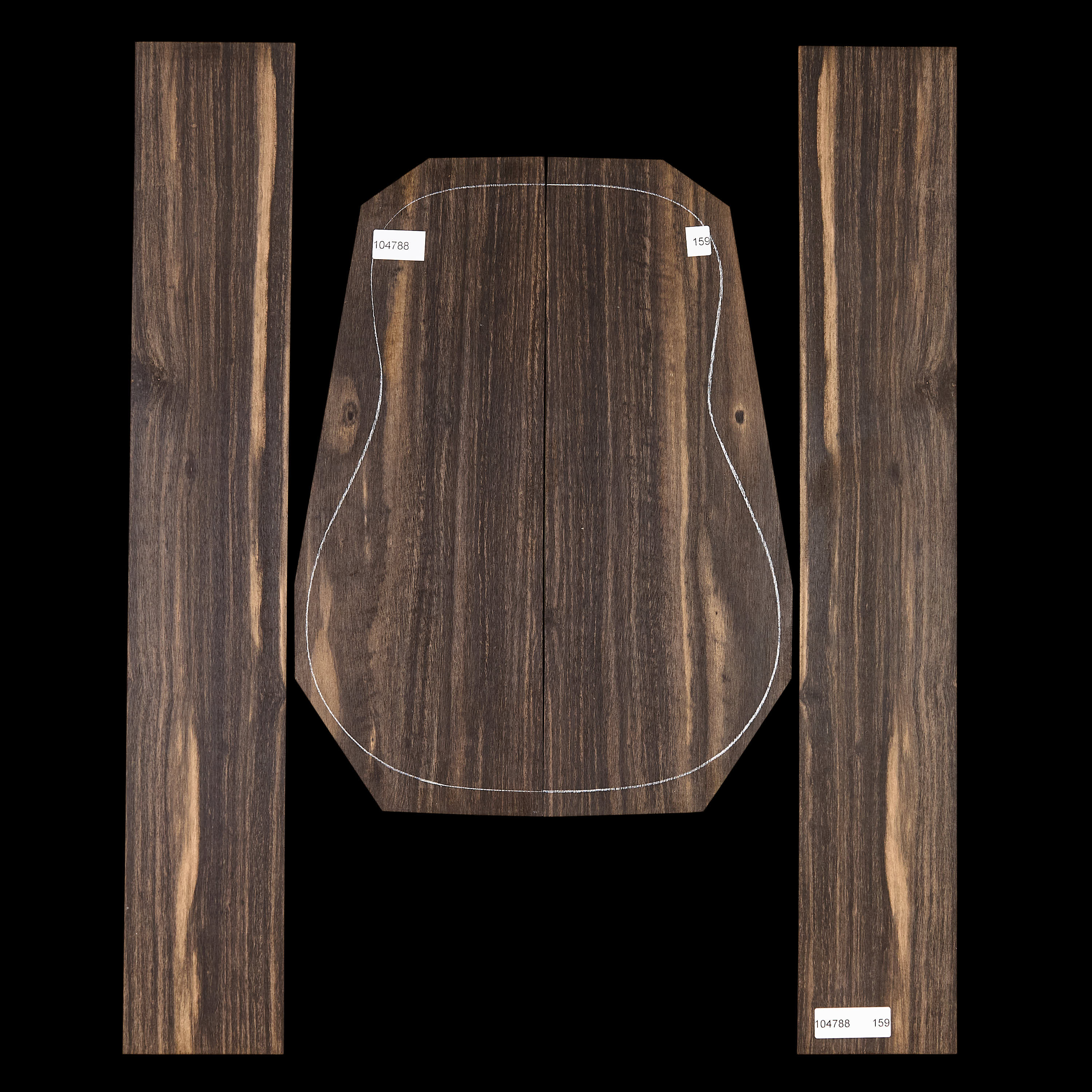 Crelicam Ebony Back + Side Set - 159