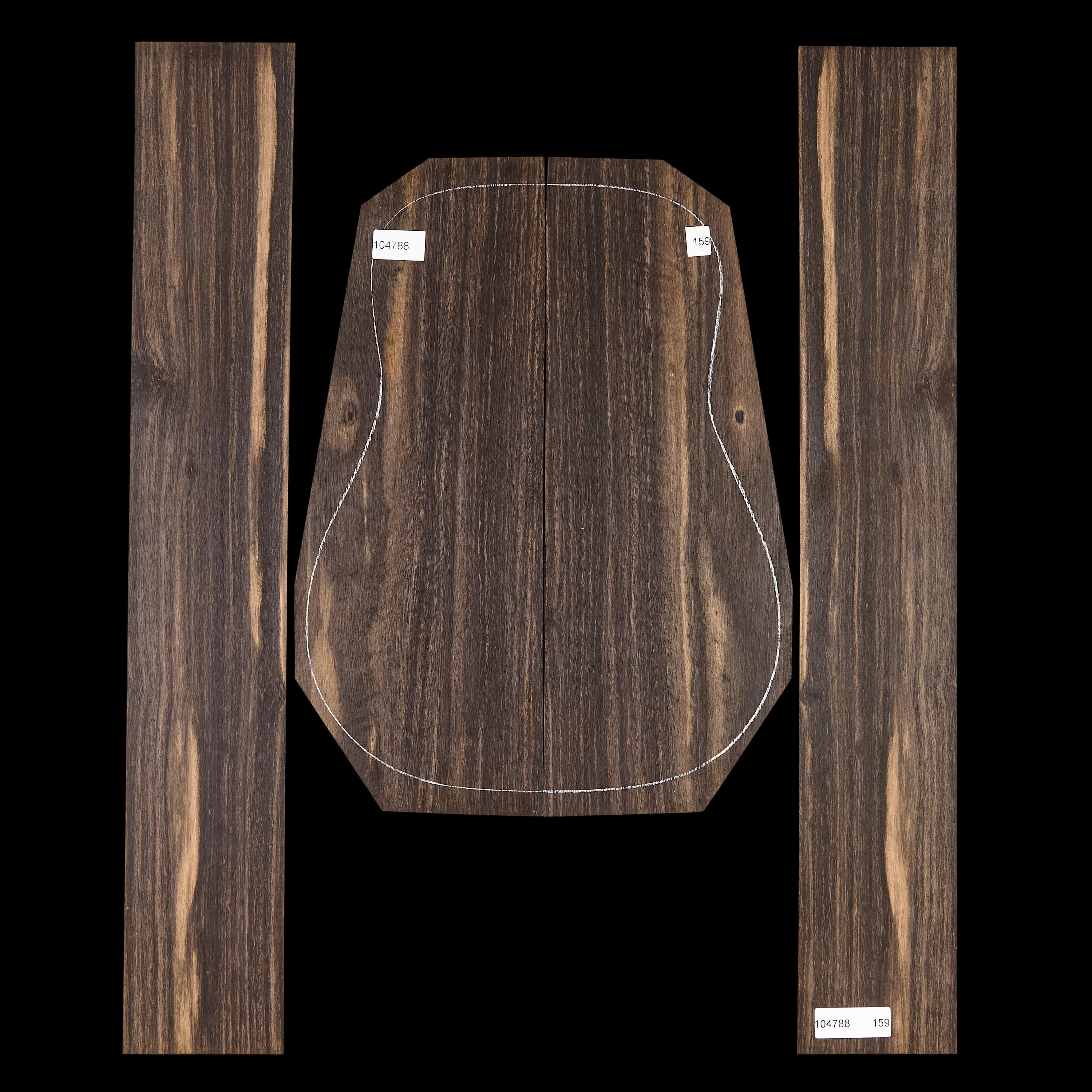 Crelicam Ebony Back + Side Set - 159