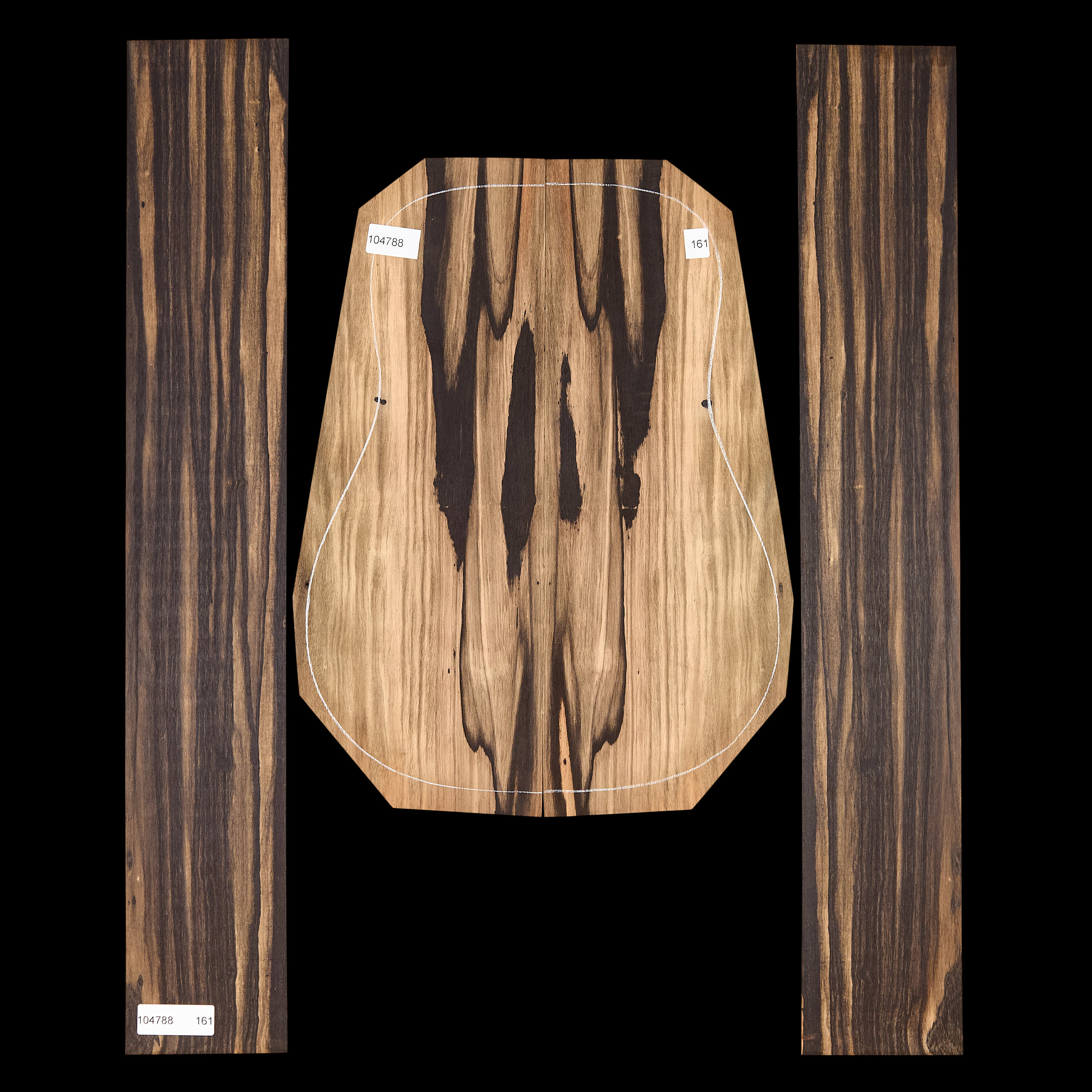 Crelicam Ebony Back + Side Set - 161