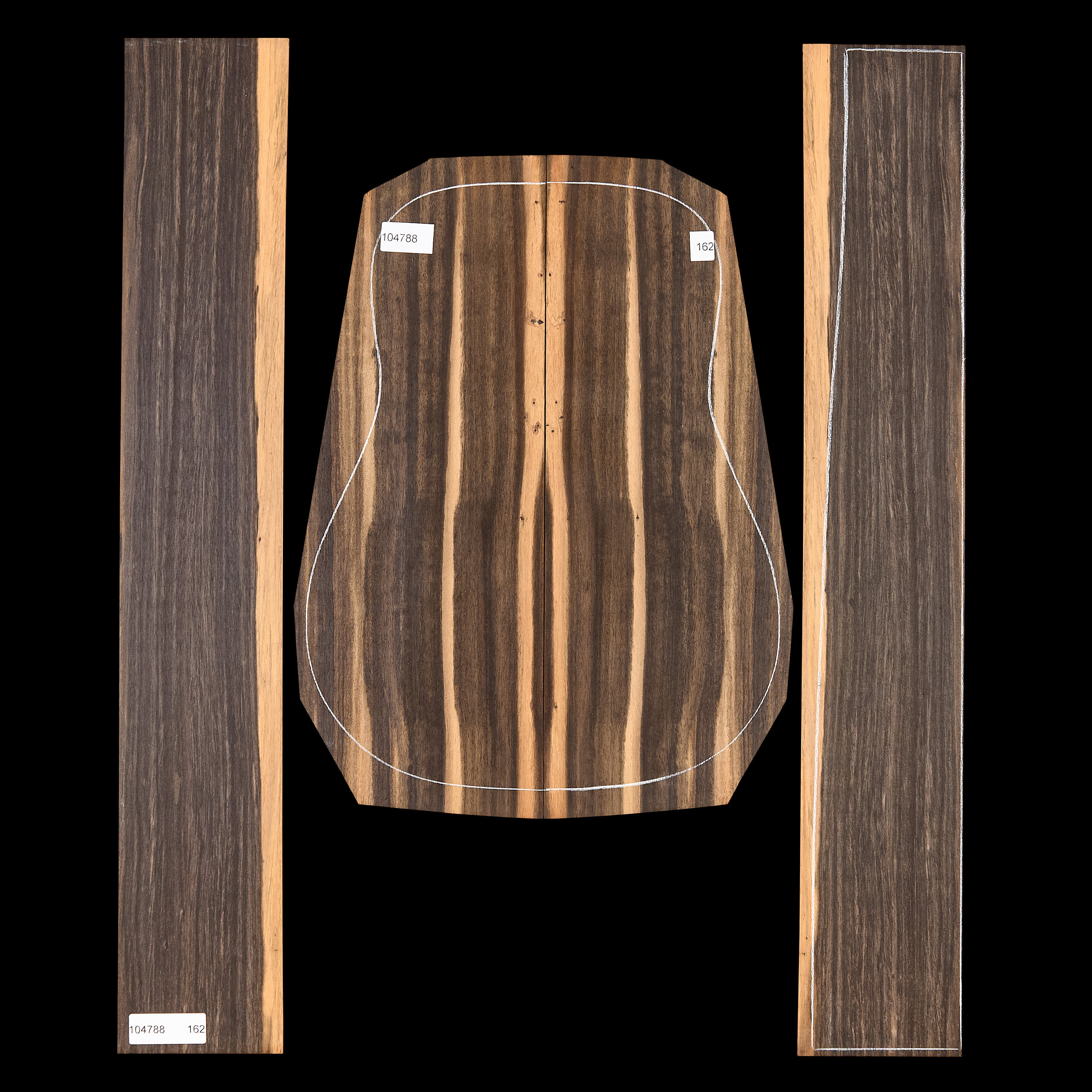 Crelicam Ebony Back + Side Set - 162