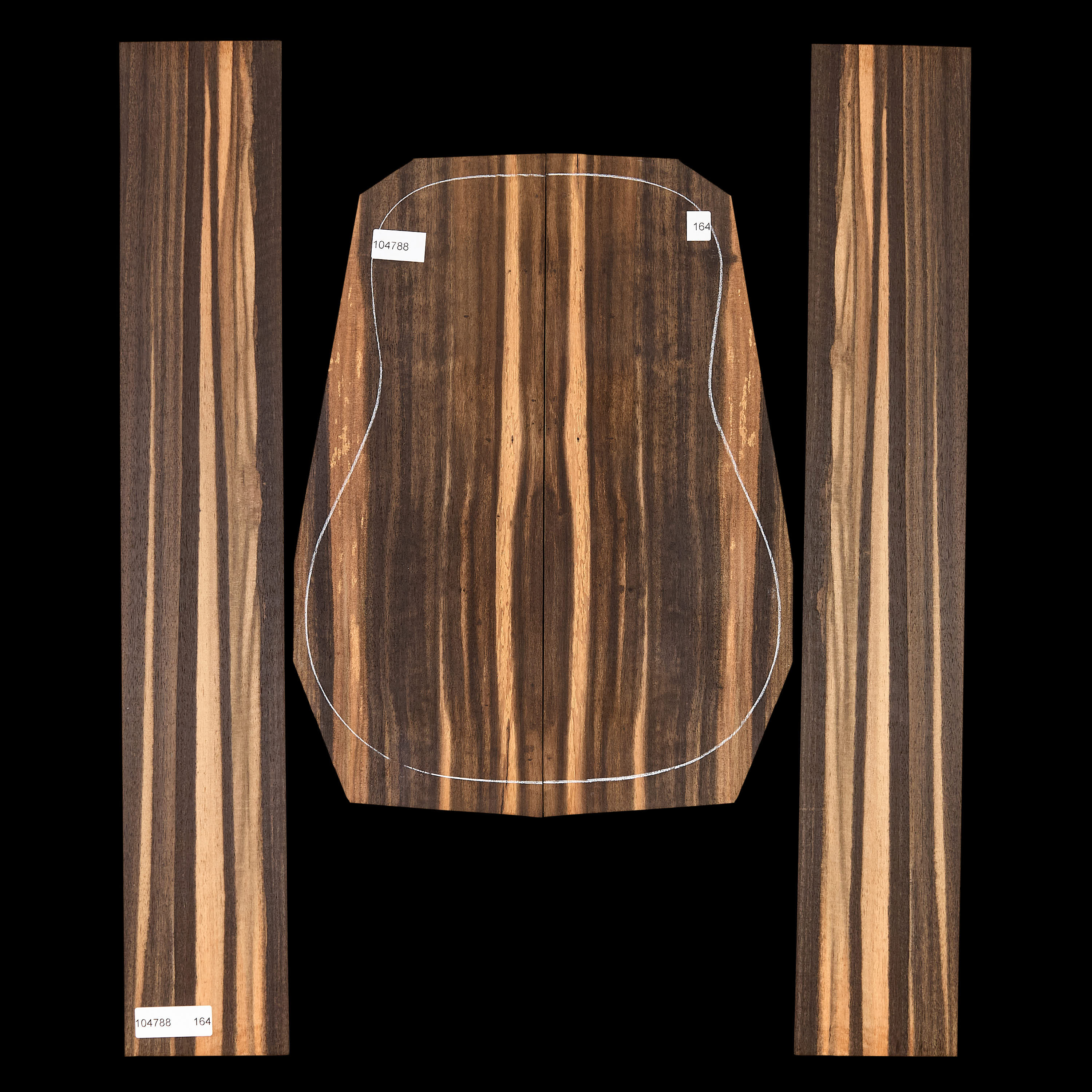 Crelicam Ebony Back + Side Set - 164