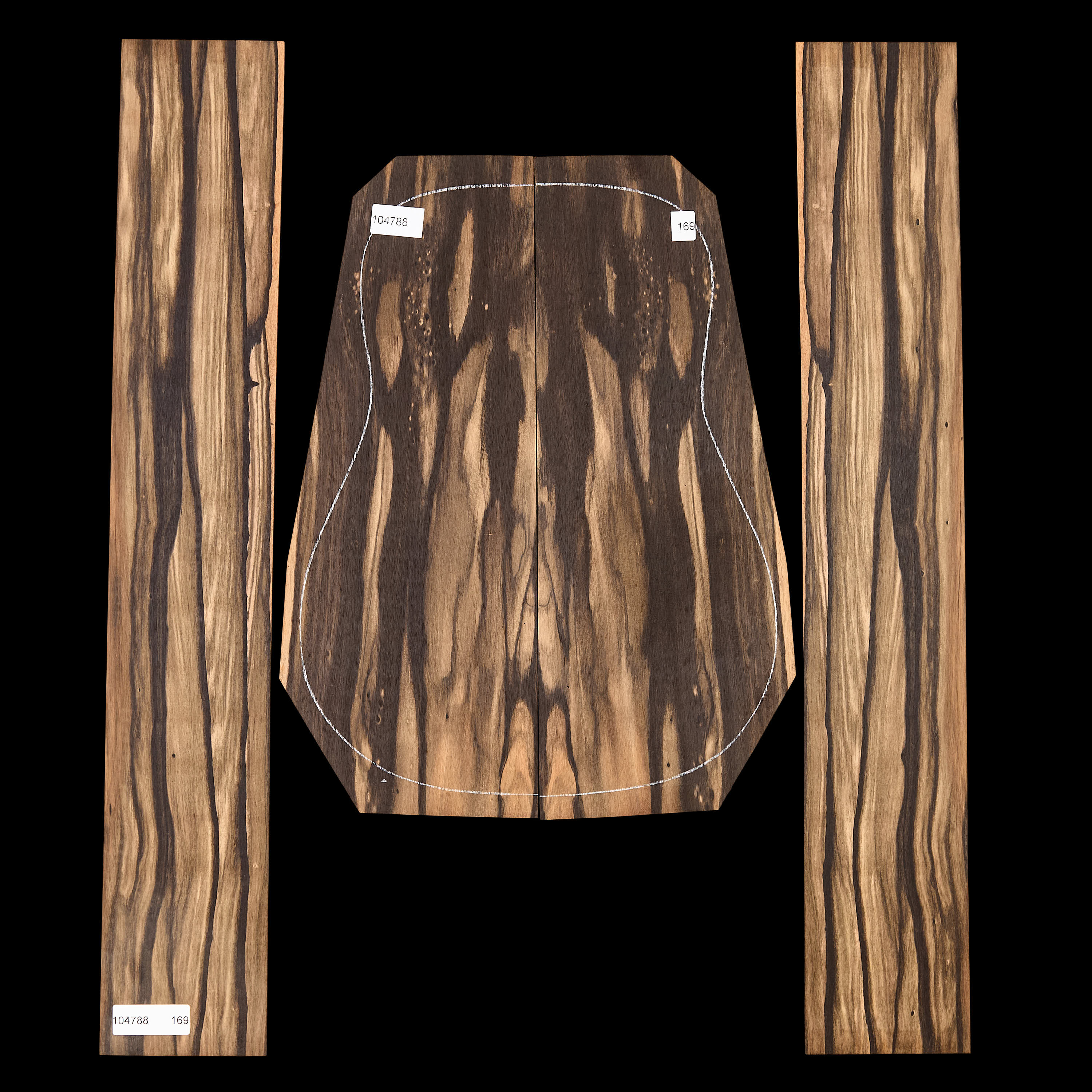 Crelicam Ebony Back + Side Set - 169