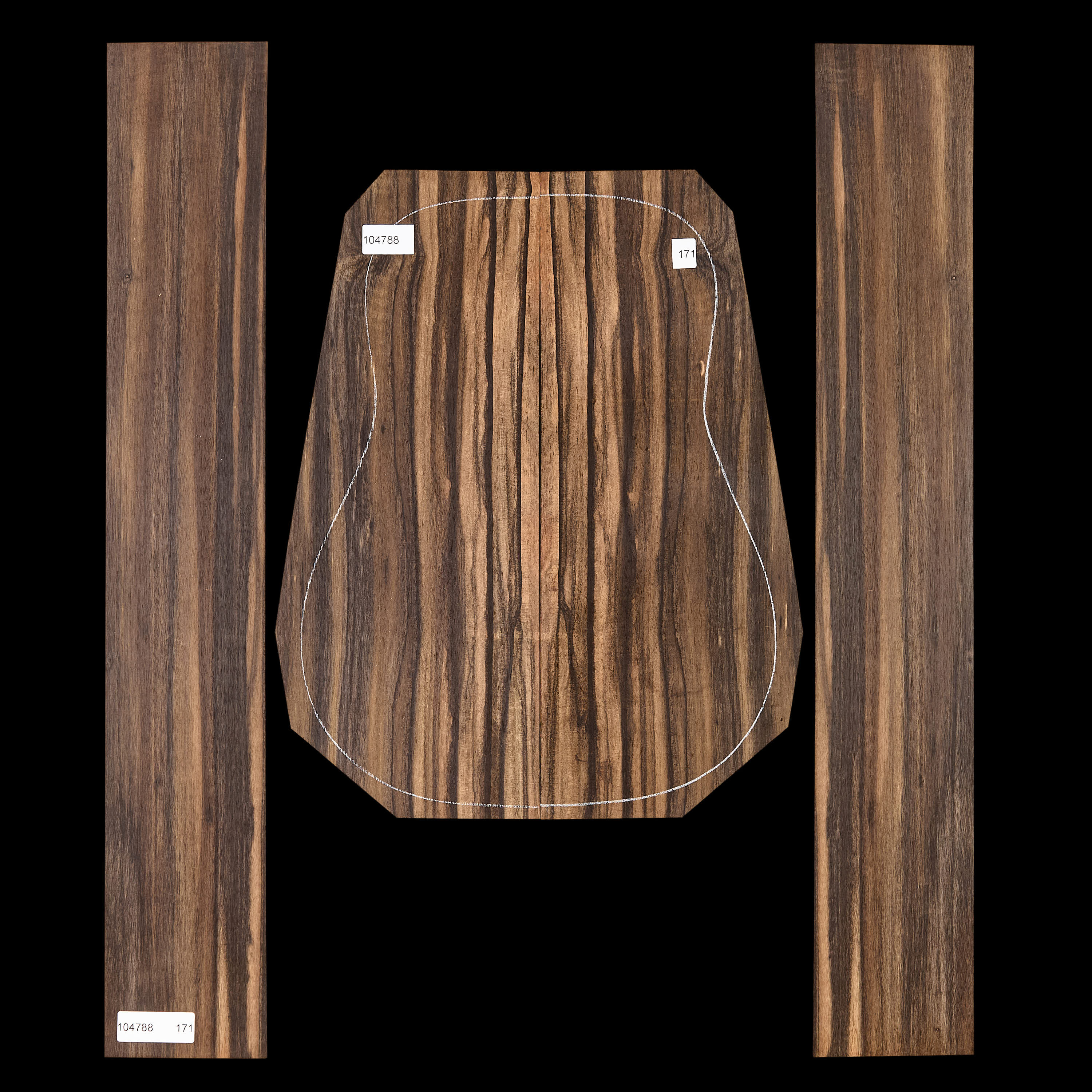 Crelicam Ebony Back + Side Set - 171