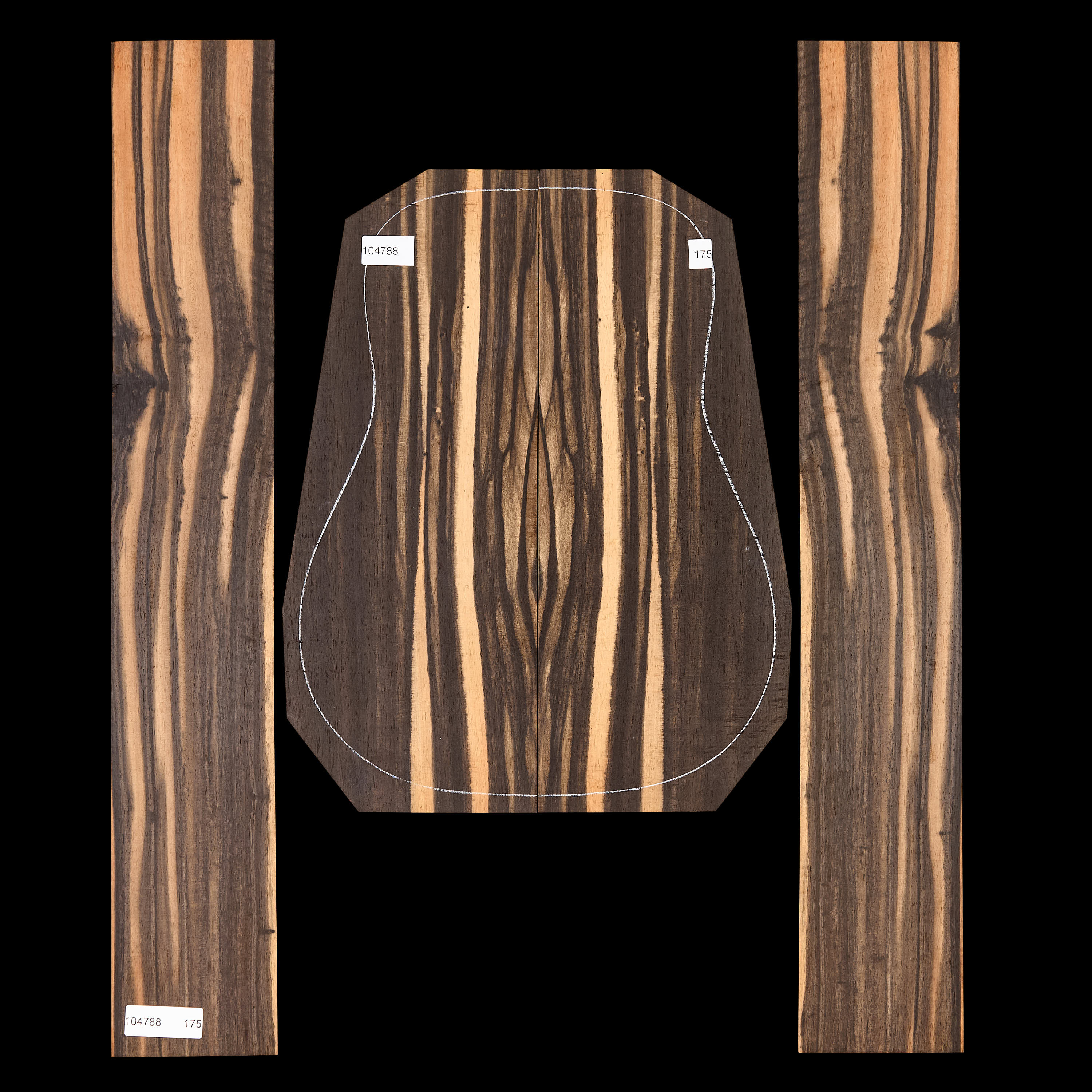 Crelicam Ebony Back + Side Set - 175