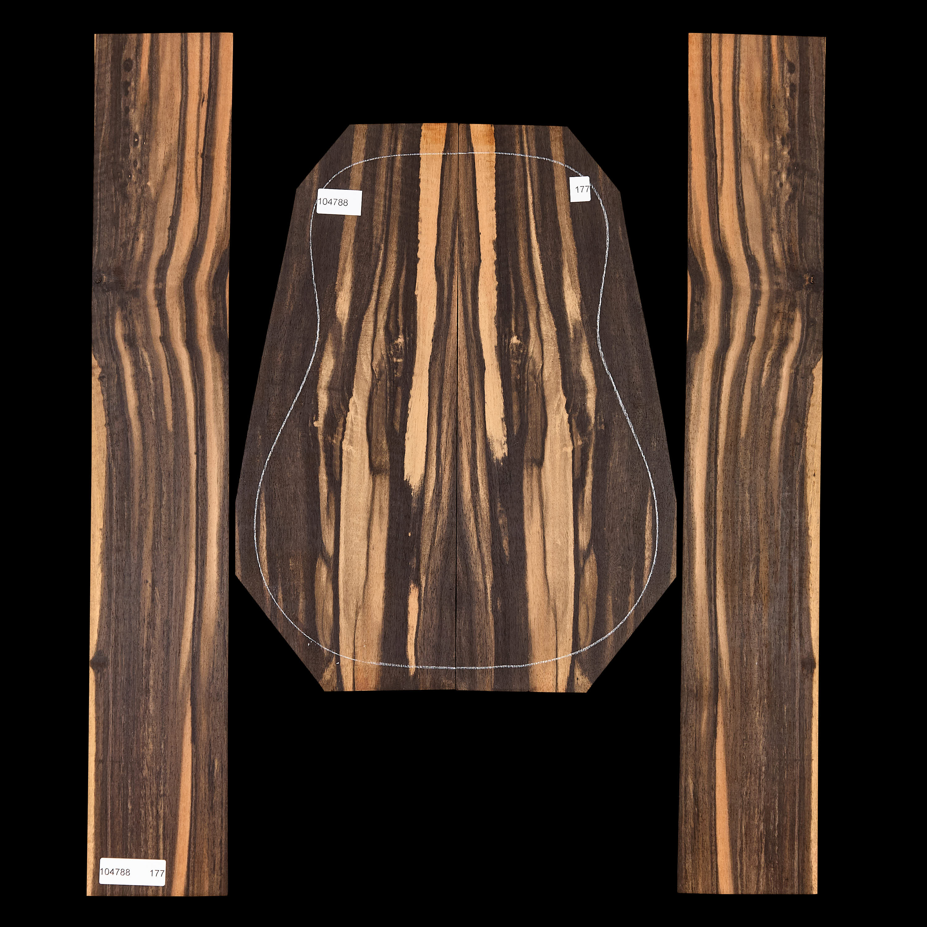 Crelicam Ebony Back + Side Set - 177