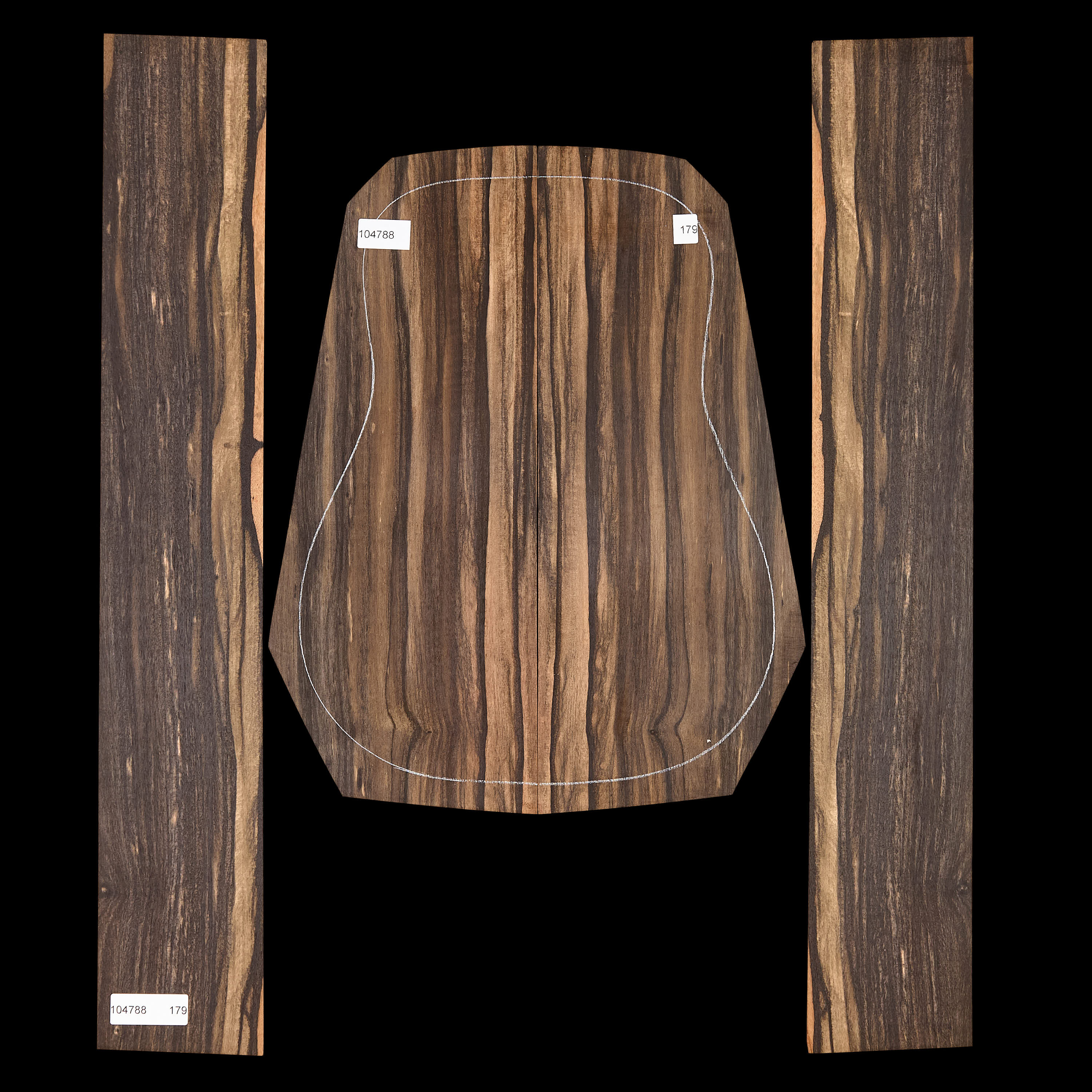 Crelicam Ebony Back + Side Set - 179