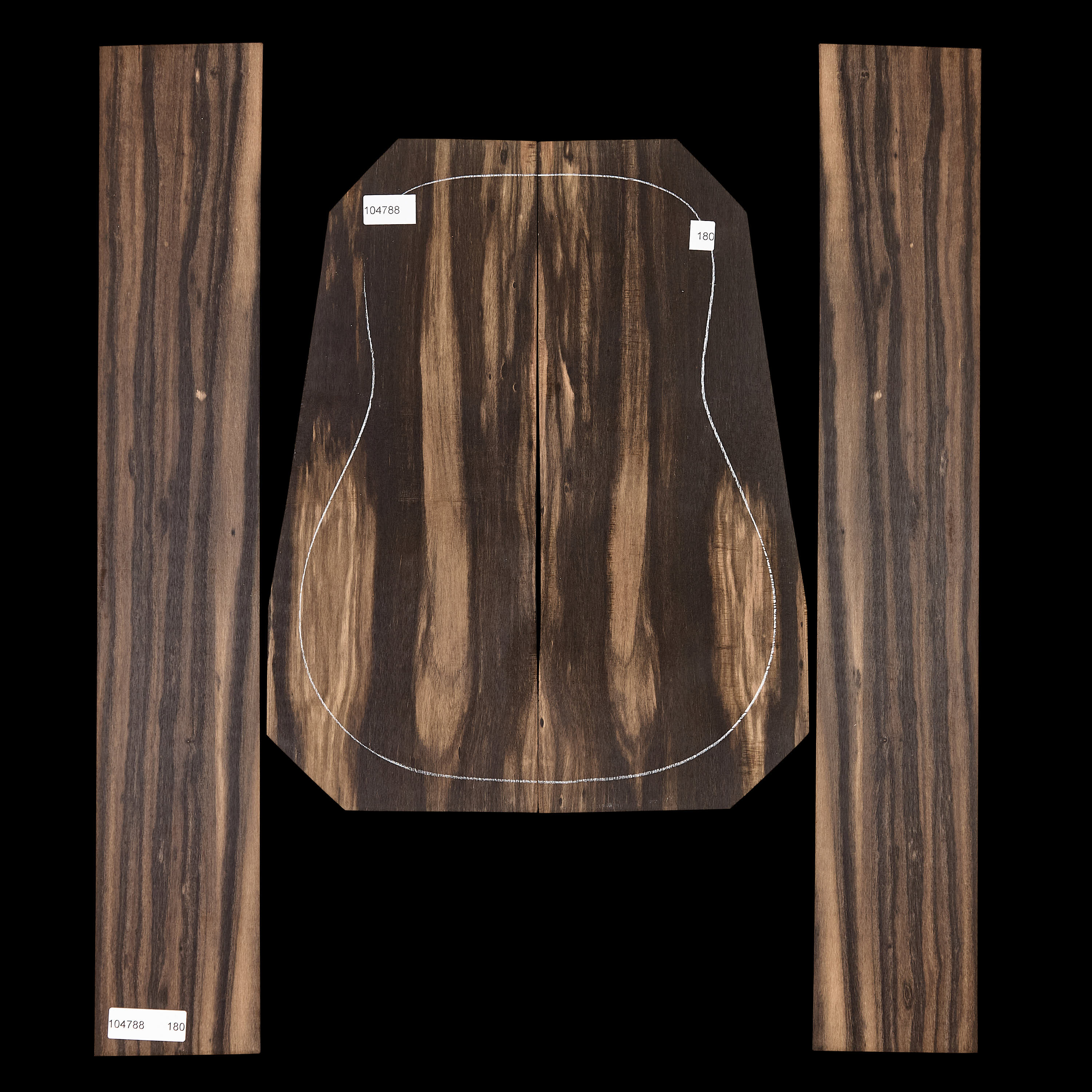 Crelicam Ebony Back + Side Set - 180