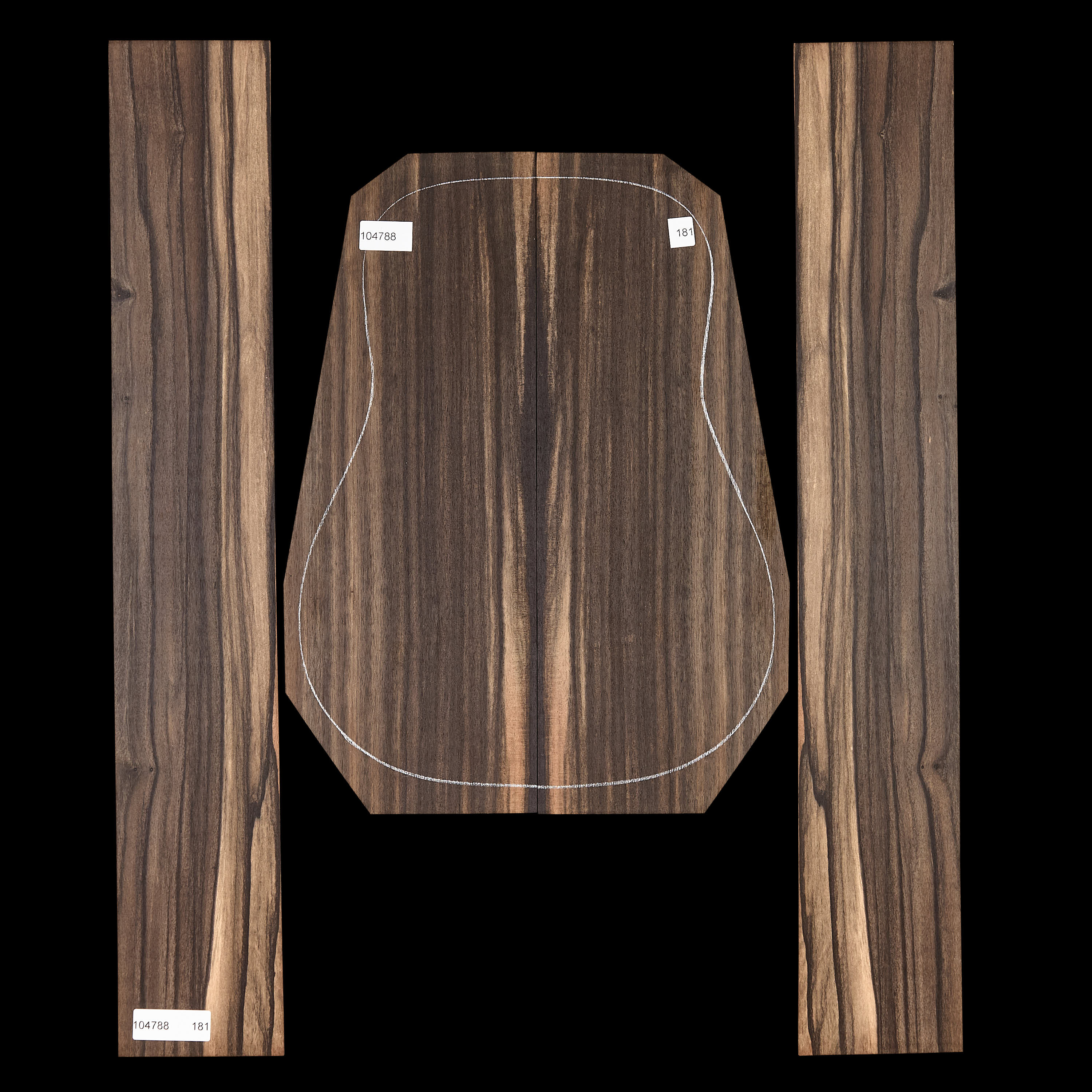 Crelicam Ebony Back + Side Set - 181