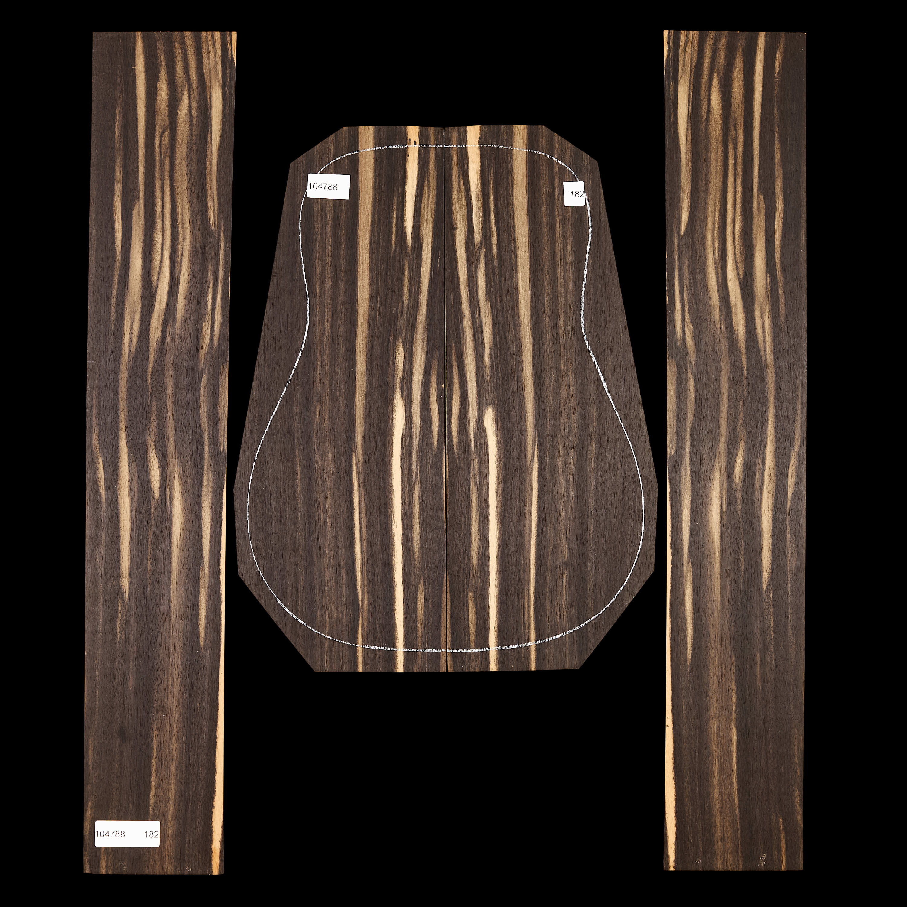Crelicam Ebony Back + Side Set - 182