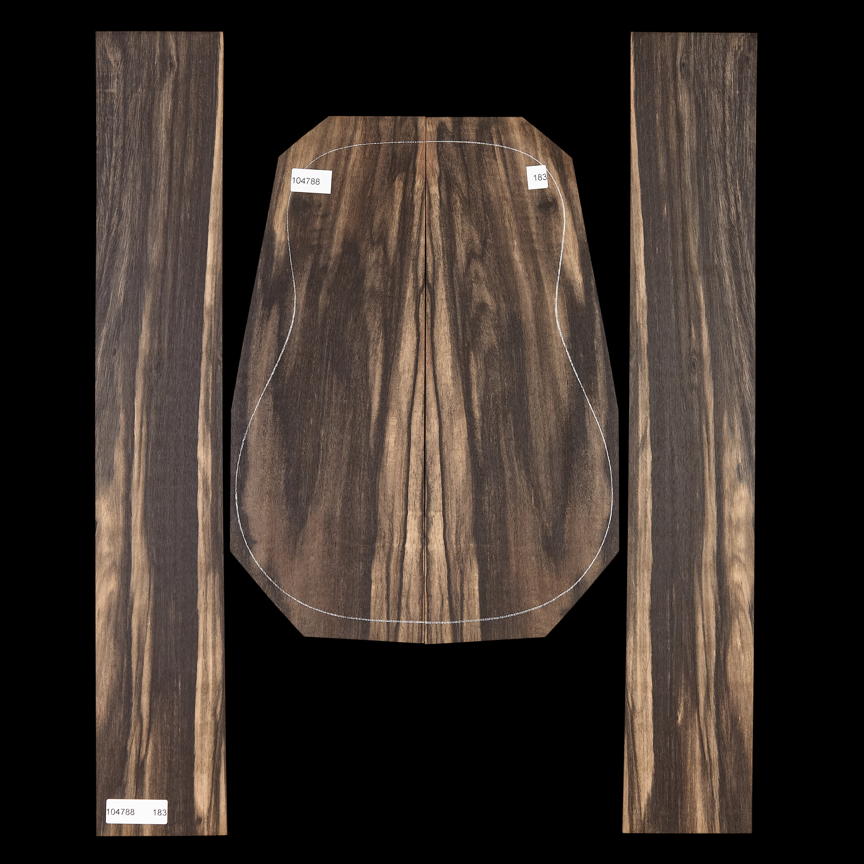 Crelicam Ebony Back + Side Set - 183