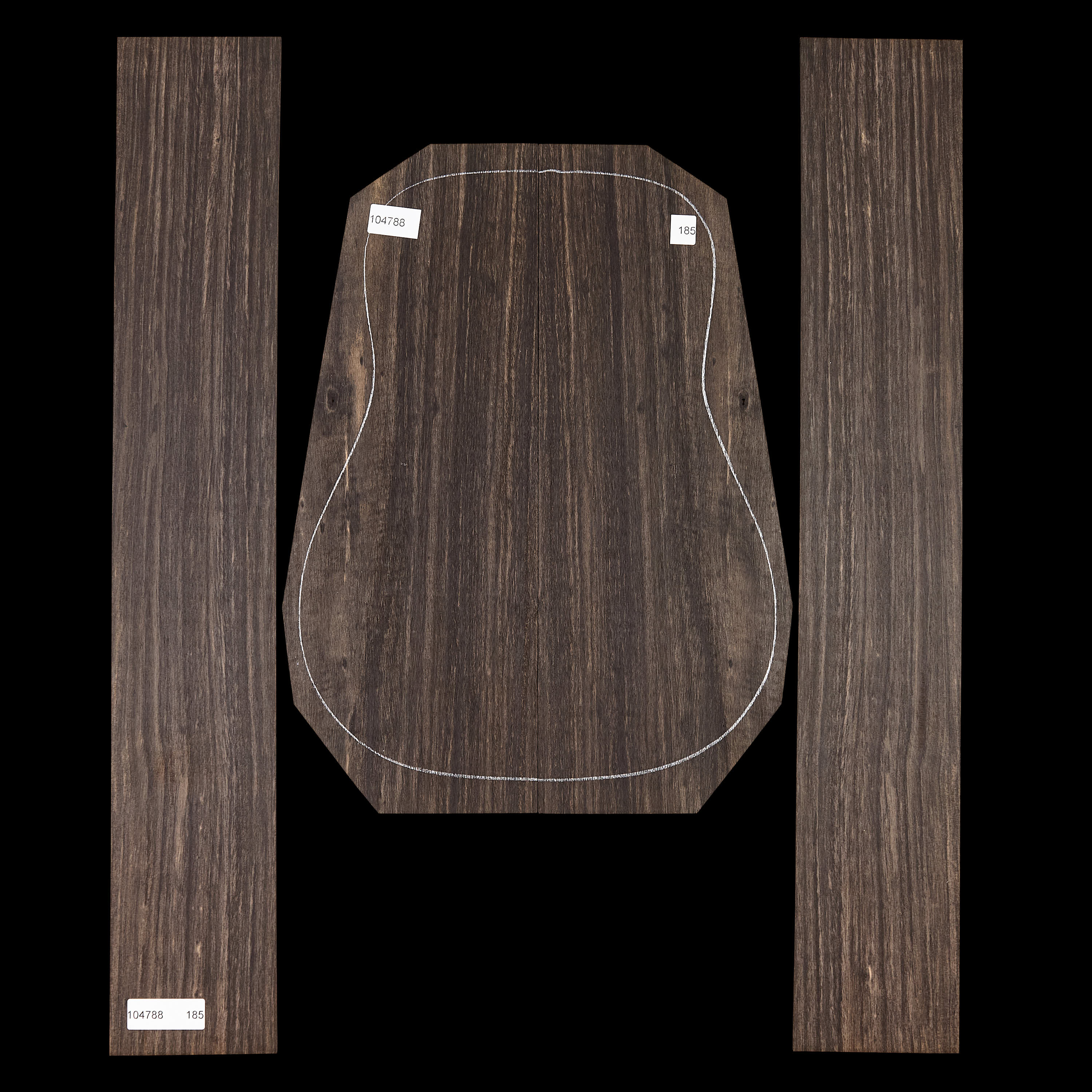 Crelicam Ebony Back + Side Set - 185