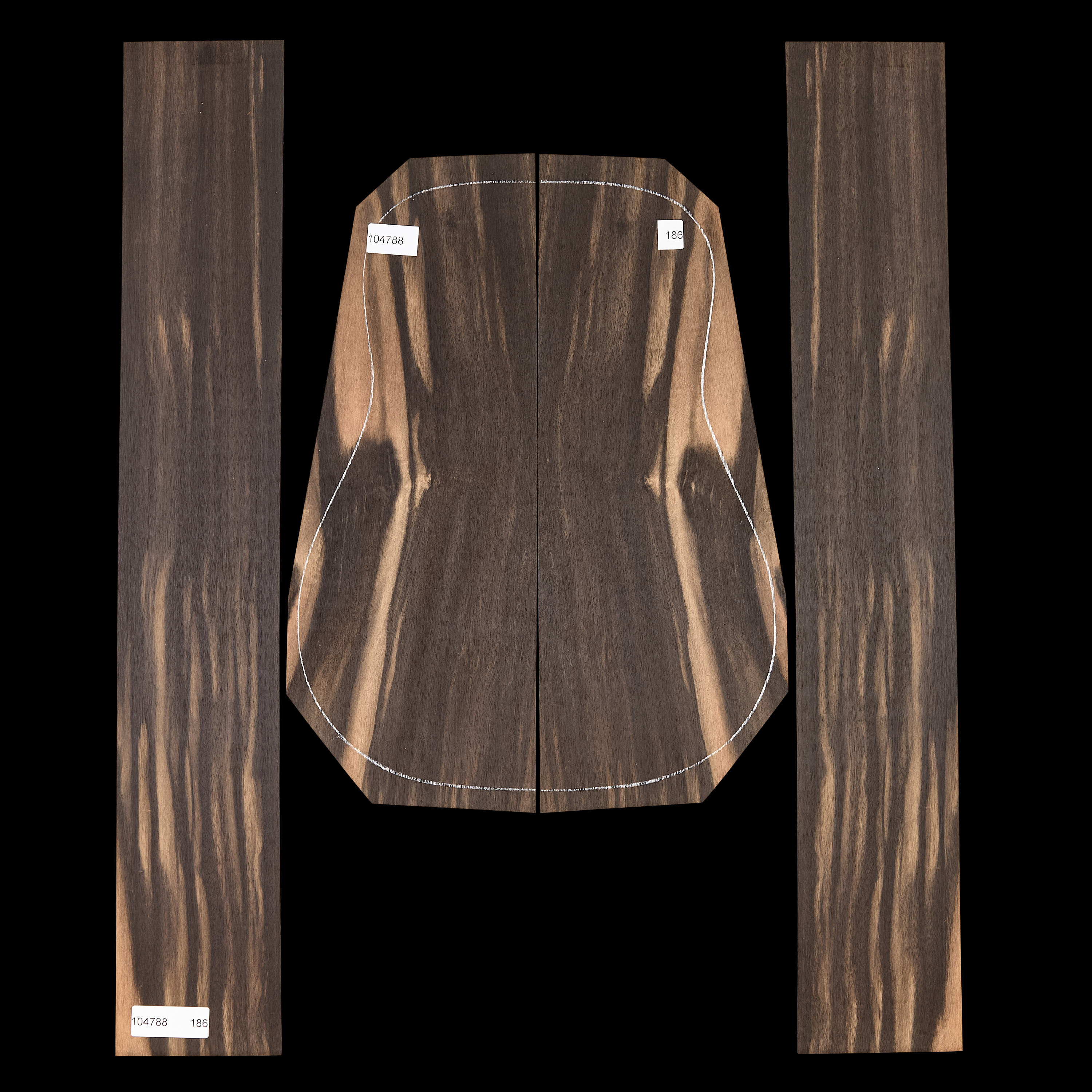 Crelicam Ebony Back + Side Set - 186
