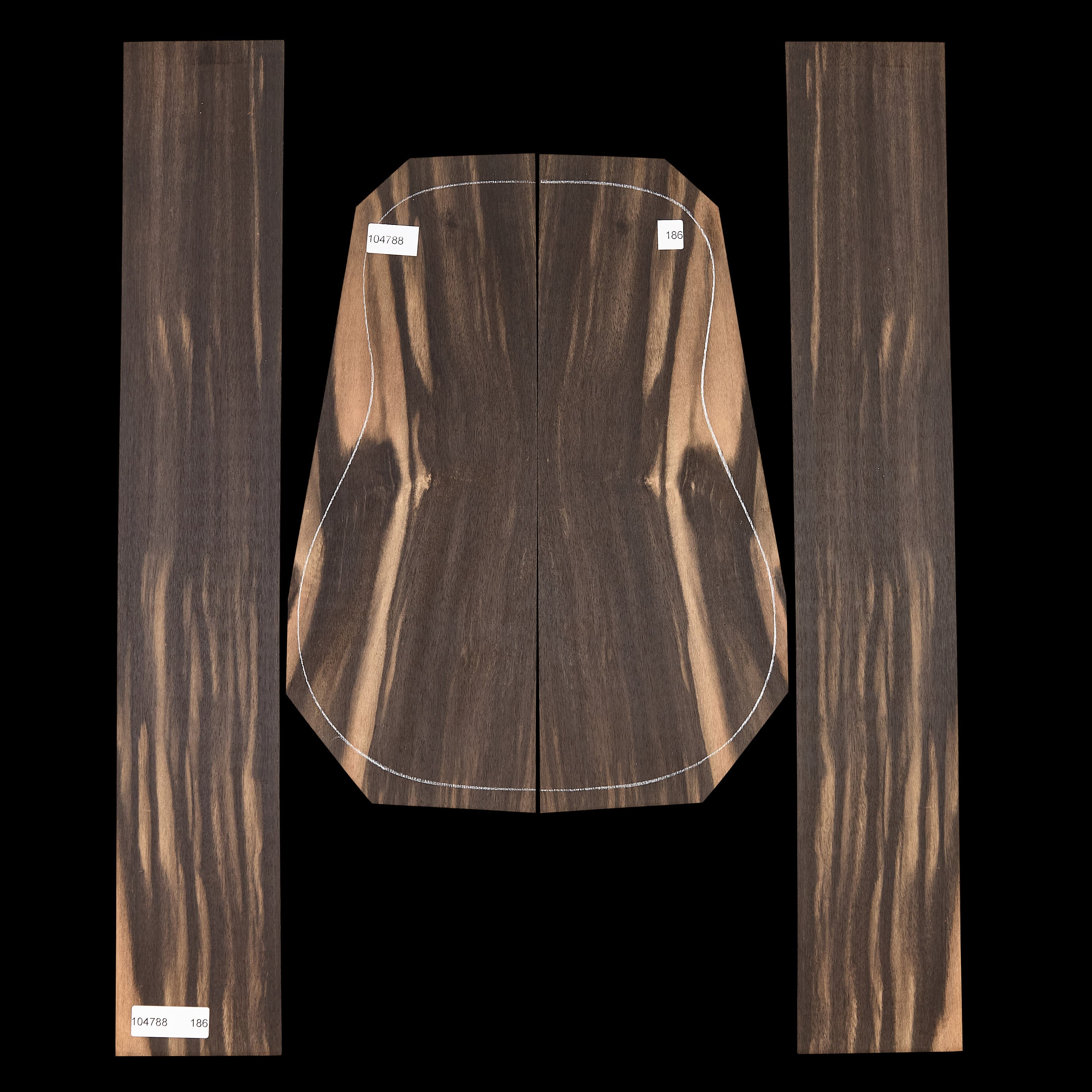 Crelicam Ebony Back + Side Set - 186